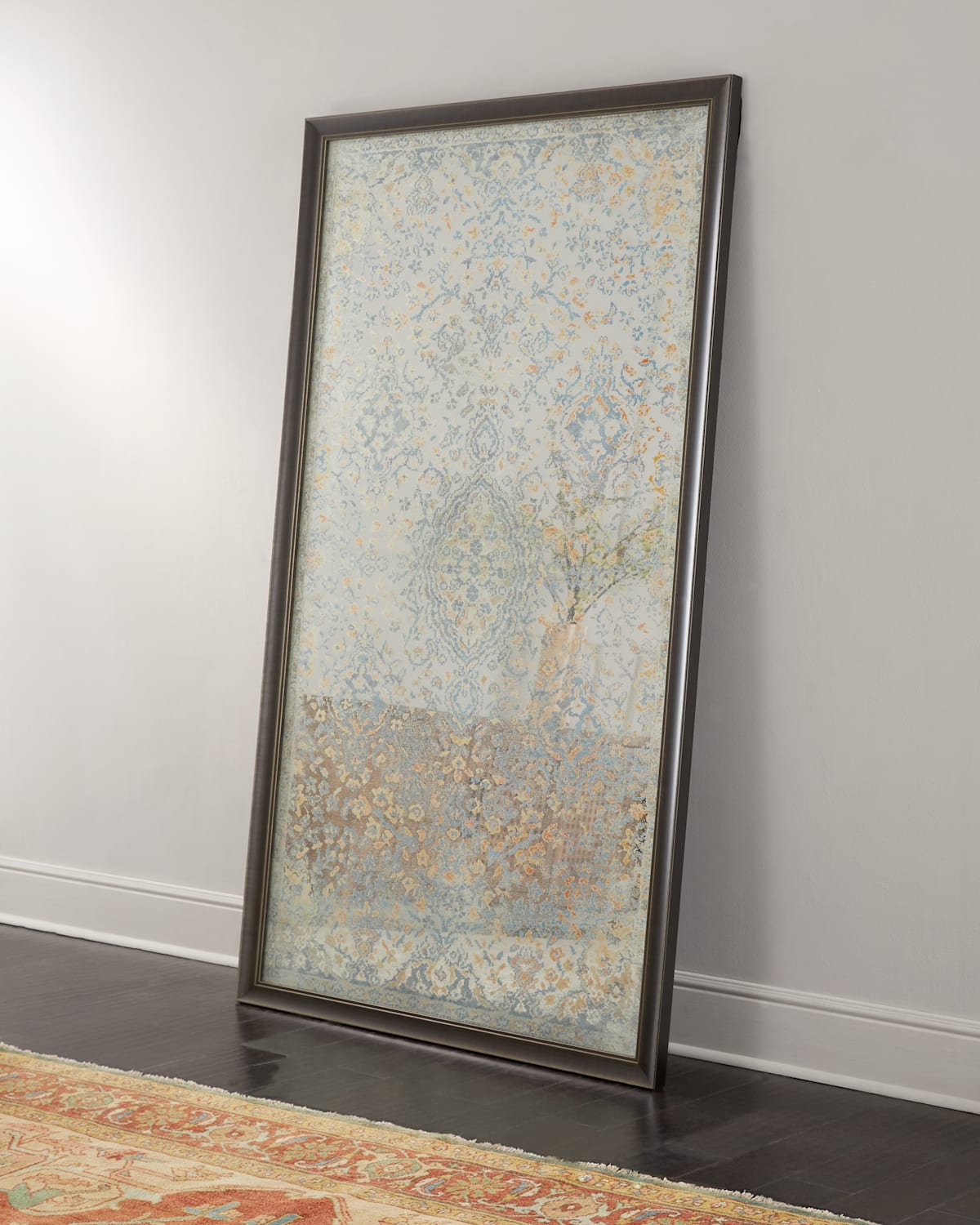 Katherine Noble By Bmc Amina Floor Mirror In Antique Bronze