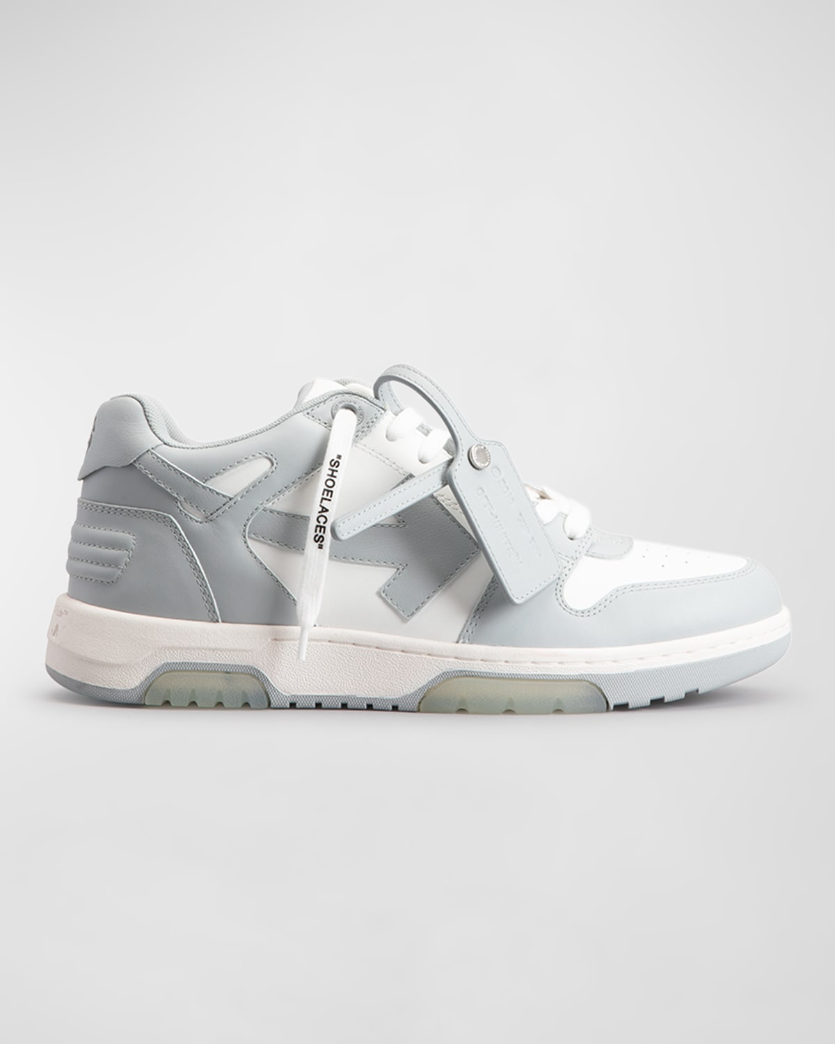 Off-white Off White Out Of Office Leather Sneakers In White Grey