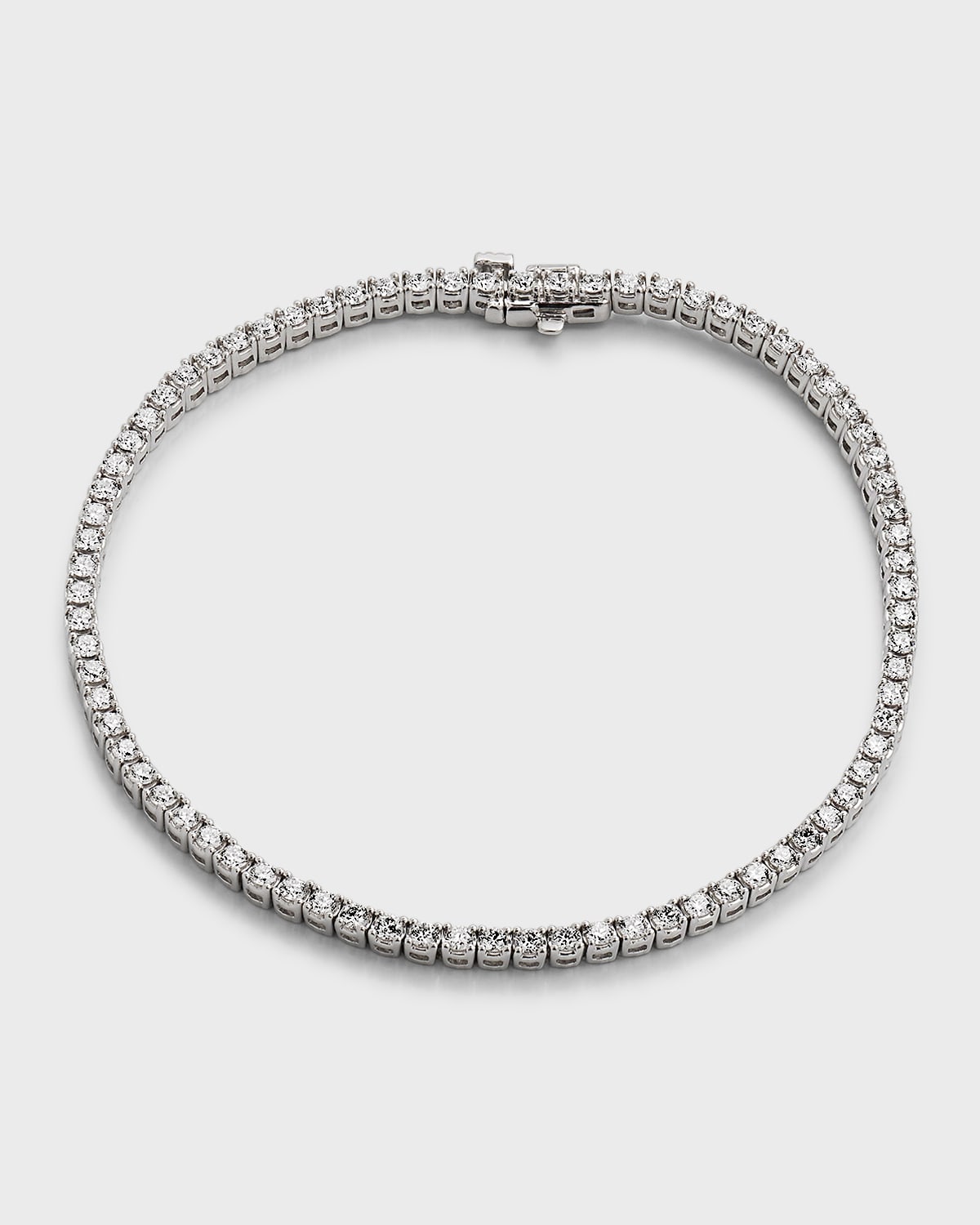 Neiman Marcus Diamonds 18k White Gold Diamond Tennis Bracelet