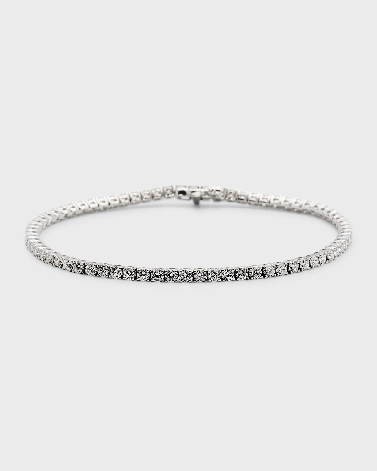 18k White Gold Diamond Tennis Bracelet, 2.95tcw