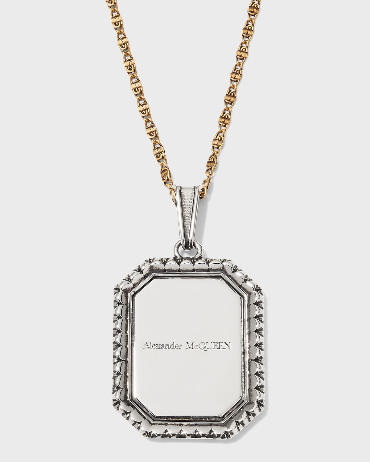 Alexander McQueen Medium Cameo Plate Necklace