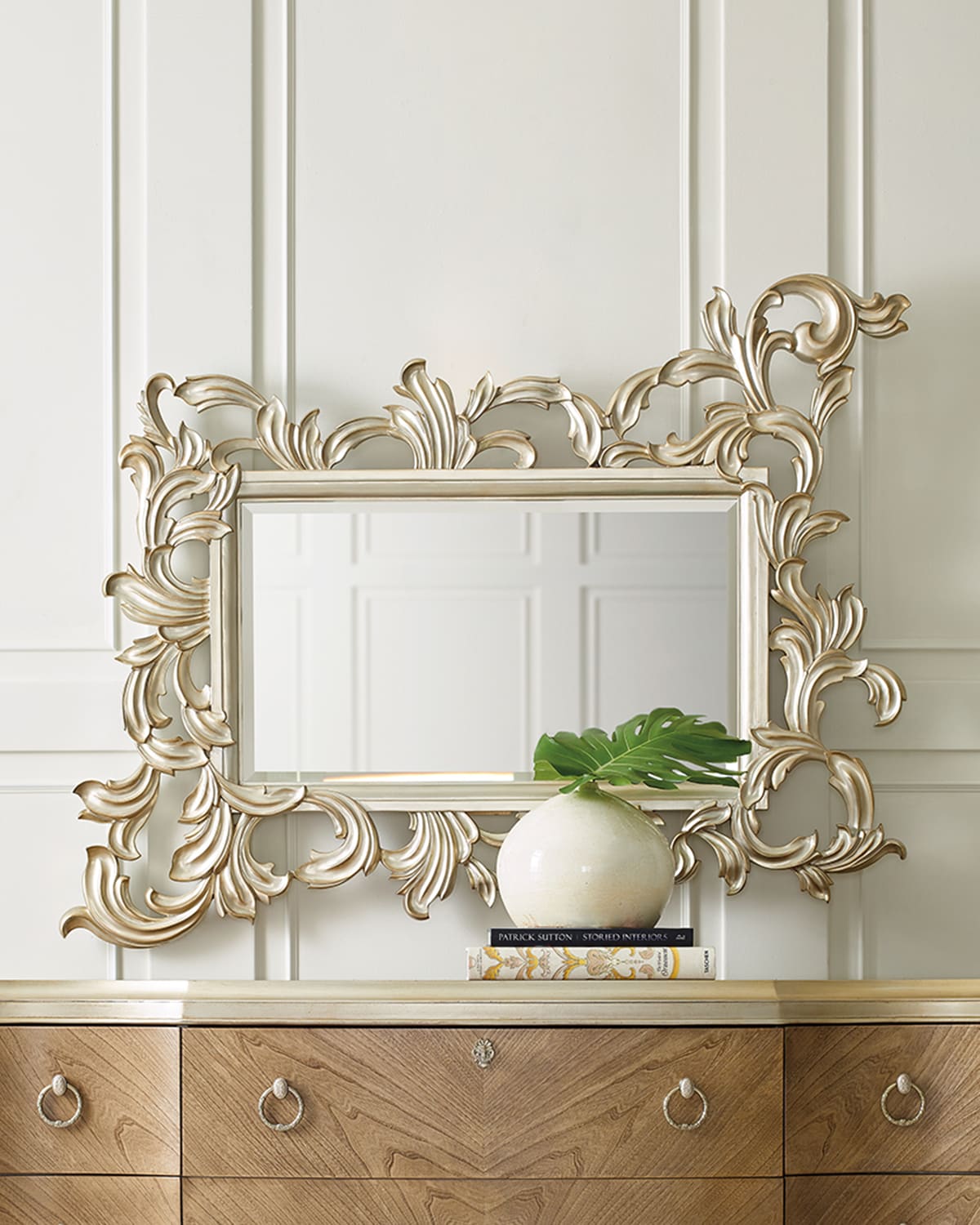Shop Caracole Fontainebleau Wall Mirror - 55" In Gold