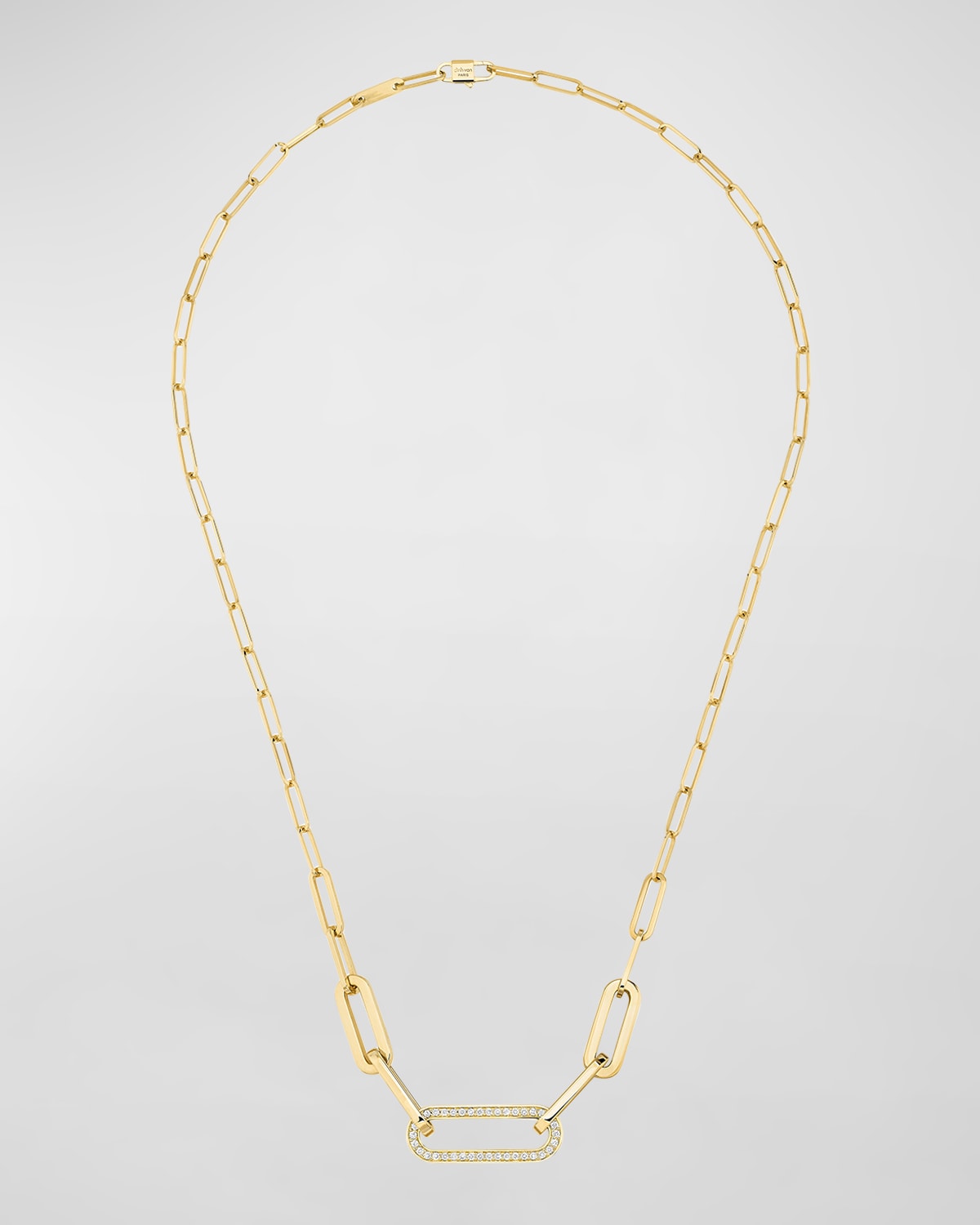DINH VAN Yellow Gold Maillon Diamond-Link Necklace