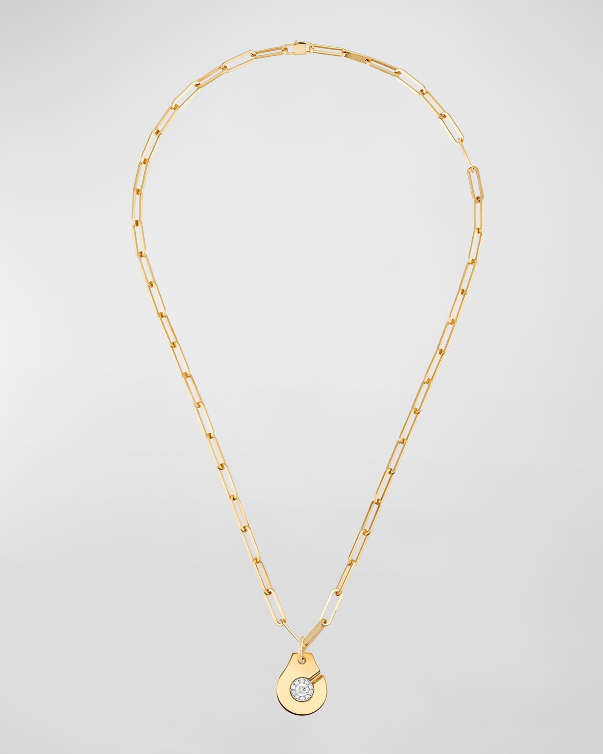 DINH VAN Yellow Gold Menot R15 Diamond Pendant Necklace