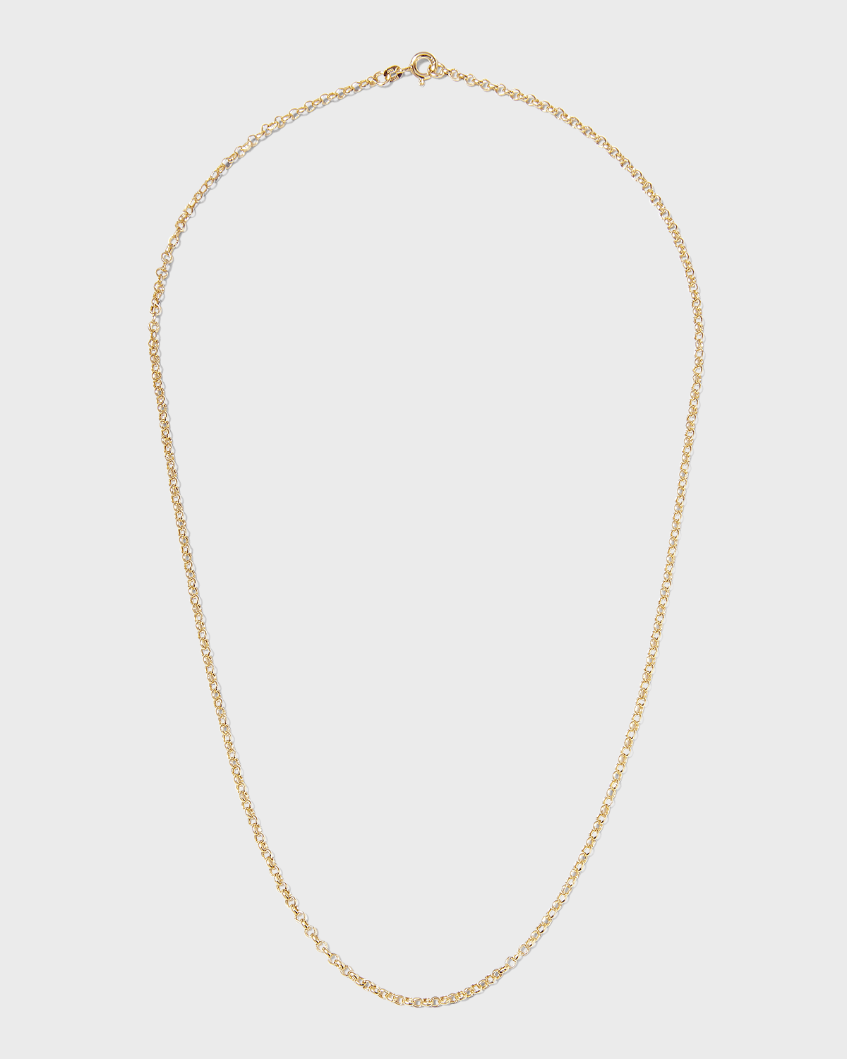 Kastel Jewelry 14K Yellow Gold Rolo Chain Necklace, 18"L