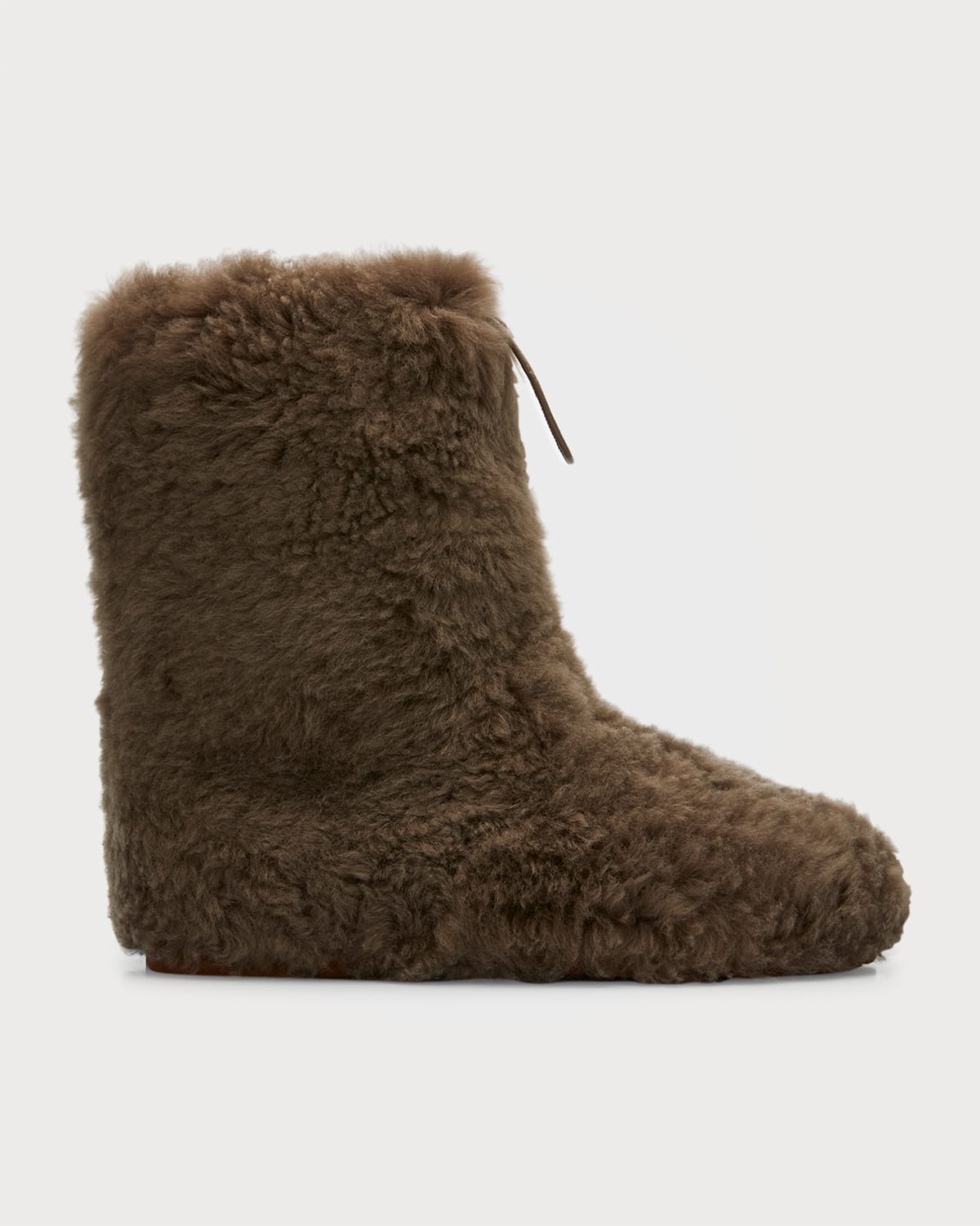 Loro Piana Quinn Shearling Winter Ankle Boots In Gray