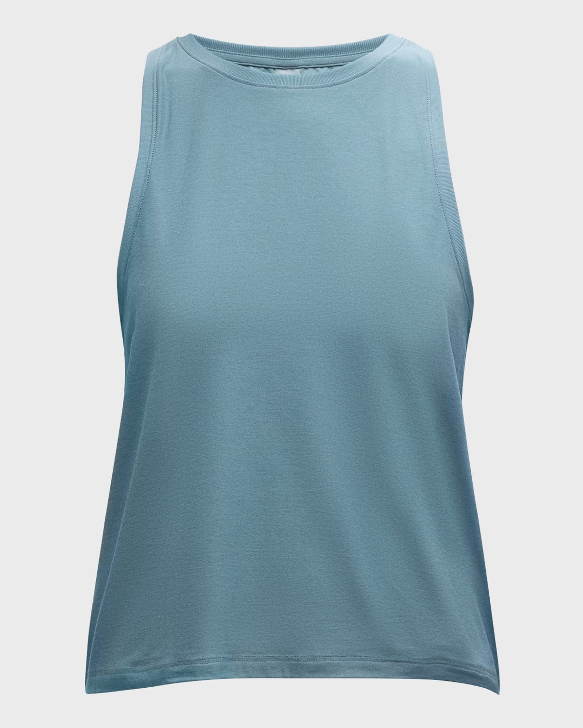 Shop Beyond Yoga Featherweight Spacedye Rebalanced Tank In Storm Heather