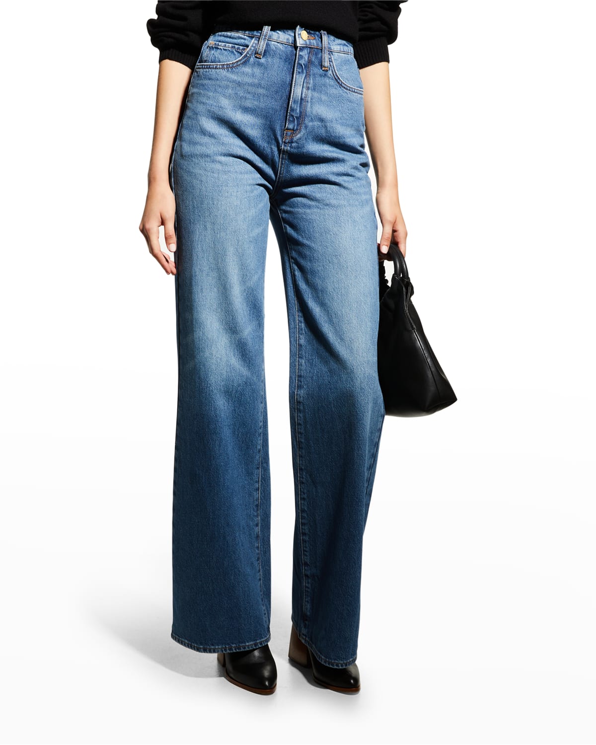 Triarchy Ms Nicks High-Rise Faded Bootcut Jeans