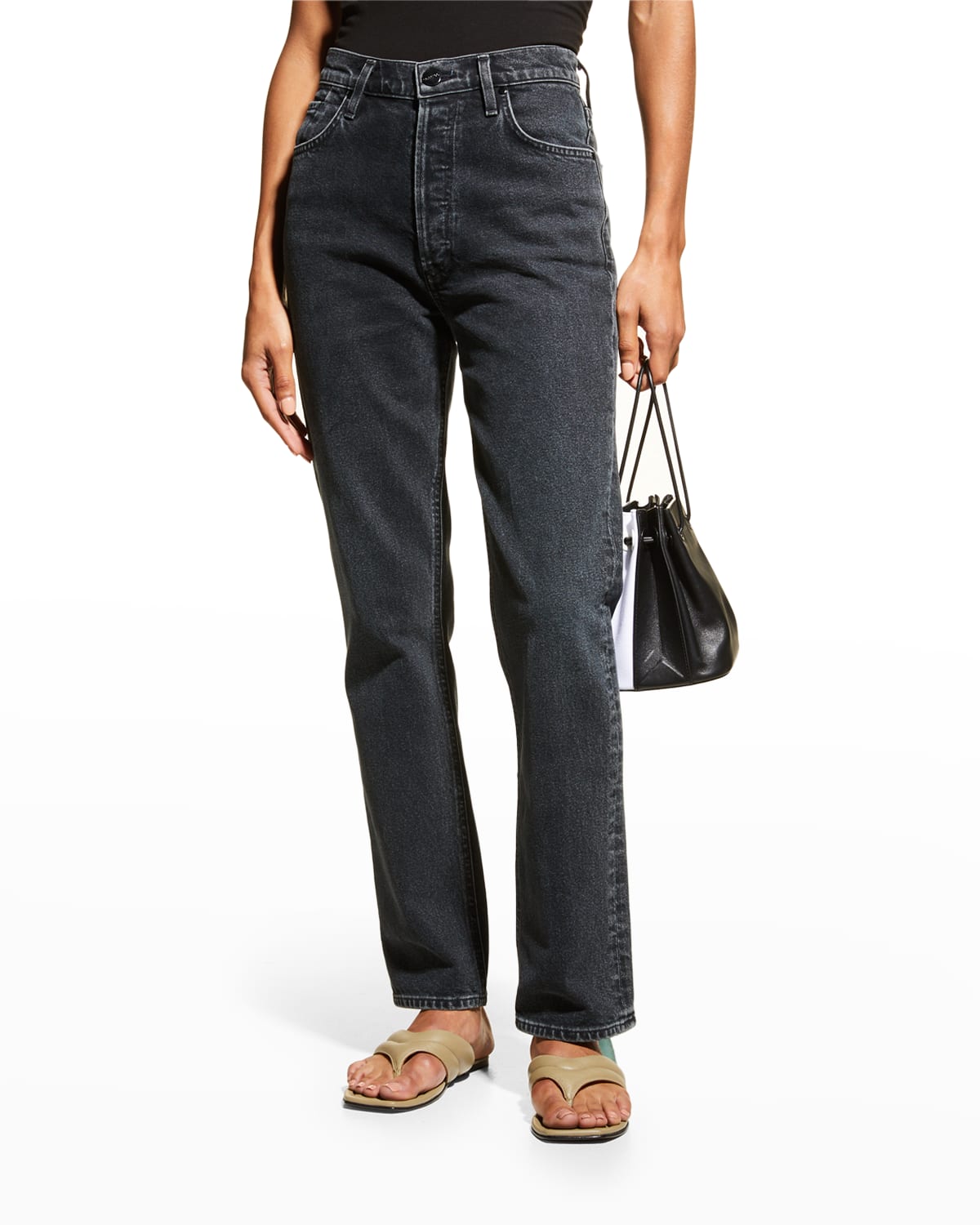 Goldsign The Morgan Straight Cropped Jeans In Curtis