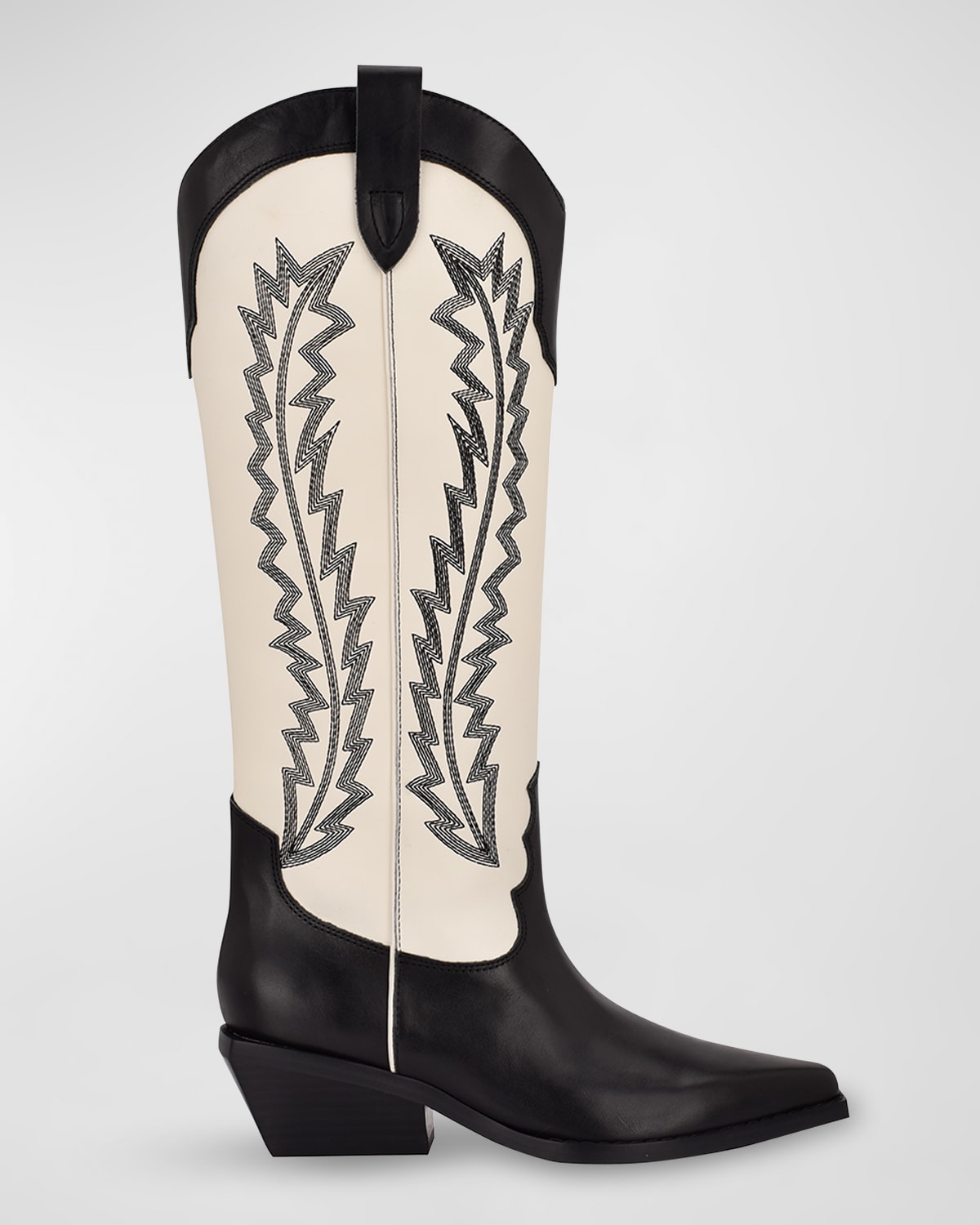Marc Fisher Ltd Roselle Embroidered Western Boots In Black 002