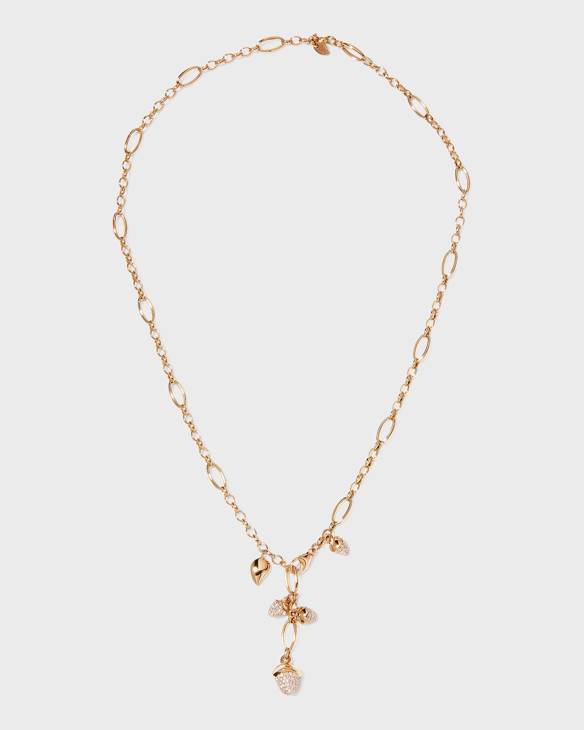 Rose Gold Mikado Necklace with Brilliant-Cut Diamonds