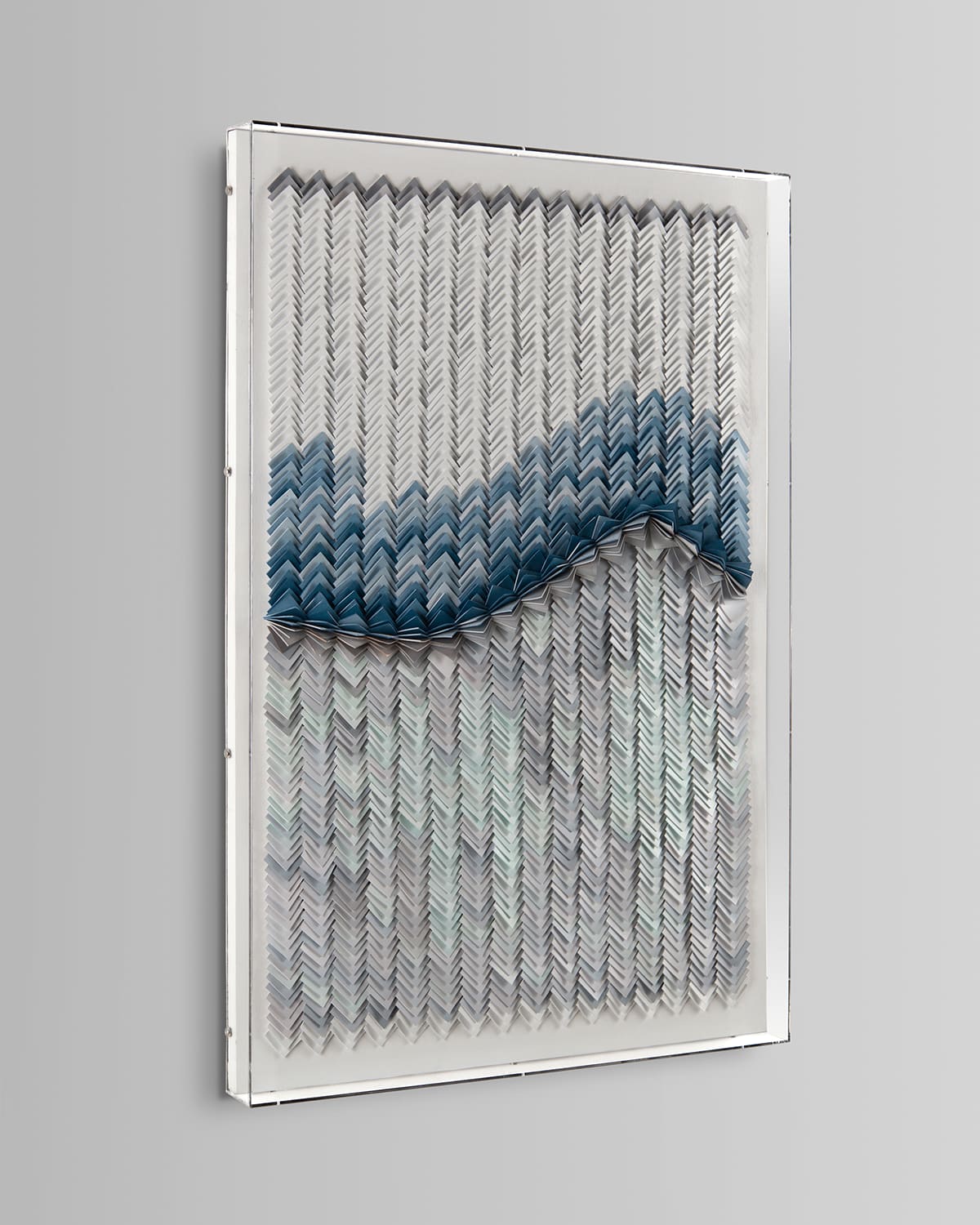 John-richard Collection Blue River Original Art By Tony Fey In Blue/white