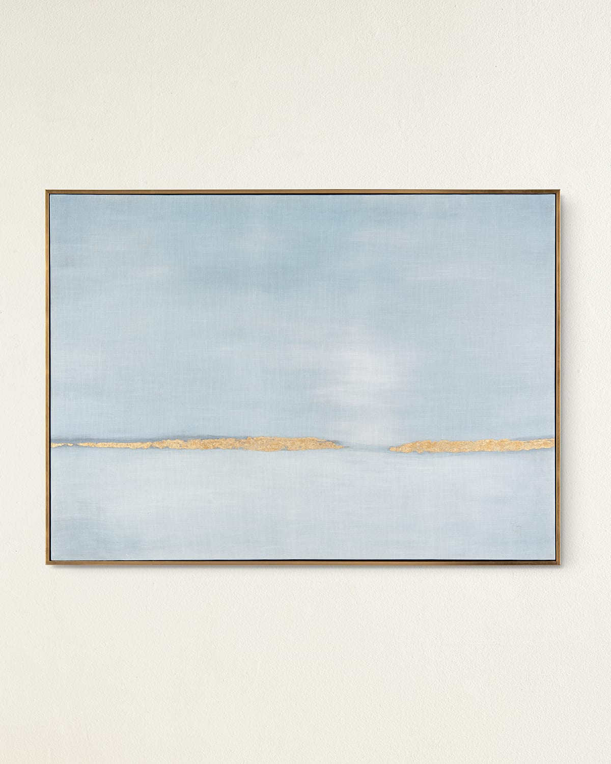 John-richard Collection Linen Dreams Gold Giclee Wall Art By Claire Gowdy In Blue