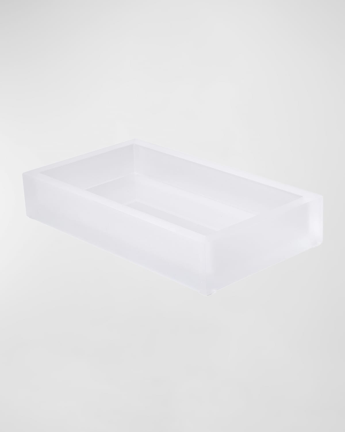 Mike & Ally Frosted Ice Small Vanity Tray In Frosted Snow