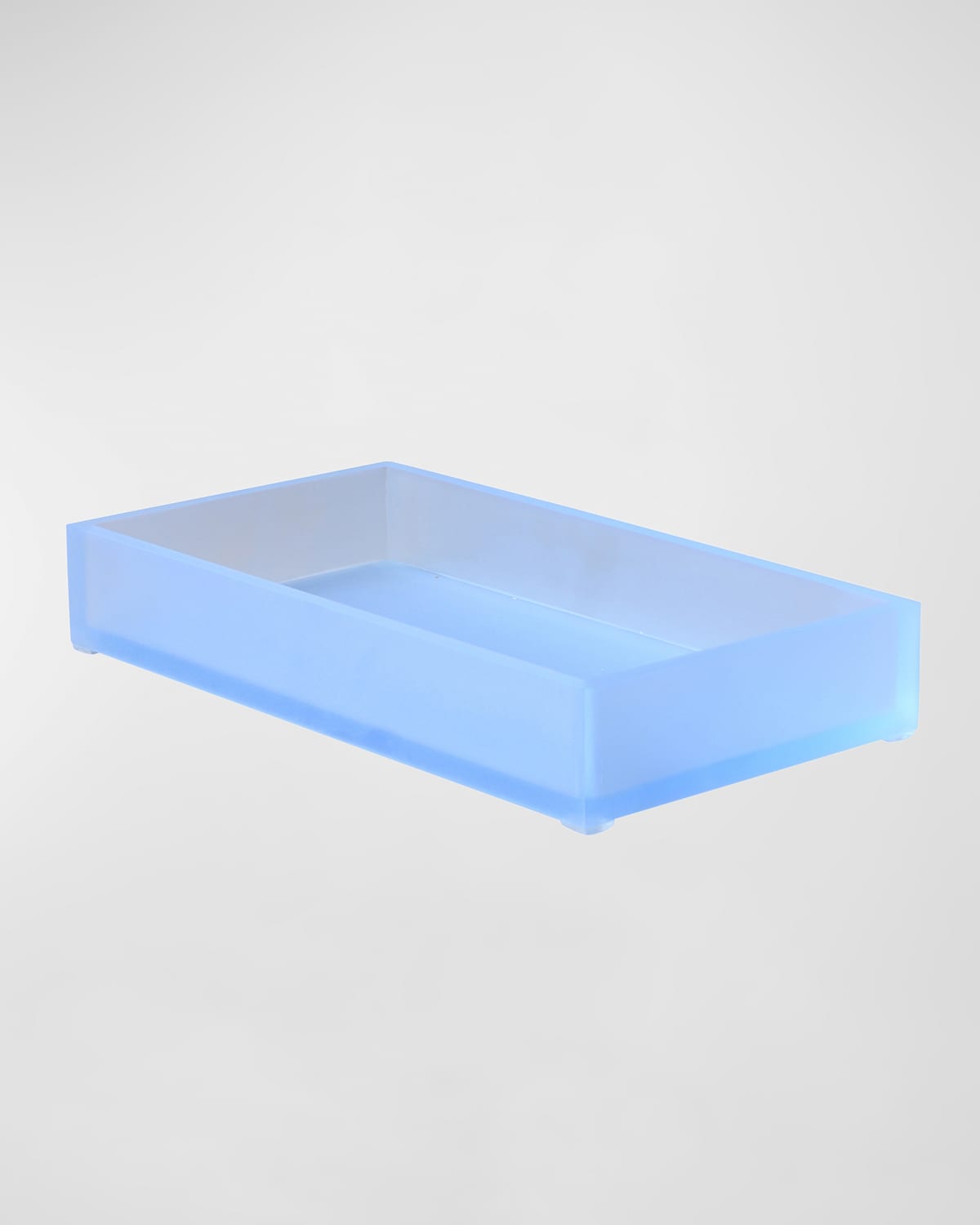 Mike & Ally Frosted Ice Small Vanity Tray In Frosted Sky