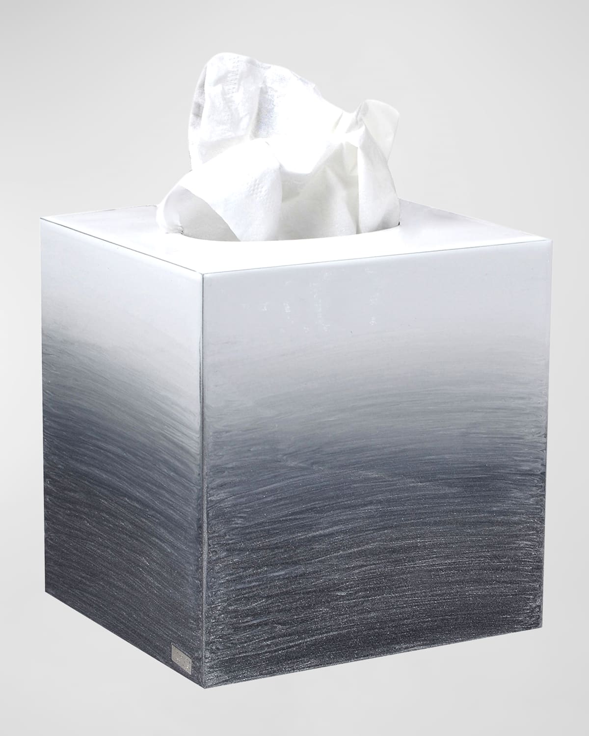 Mike & Ally Ombre Boutique Tissue Box Cover In Gray