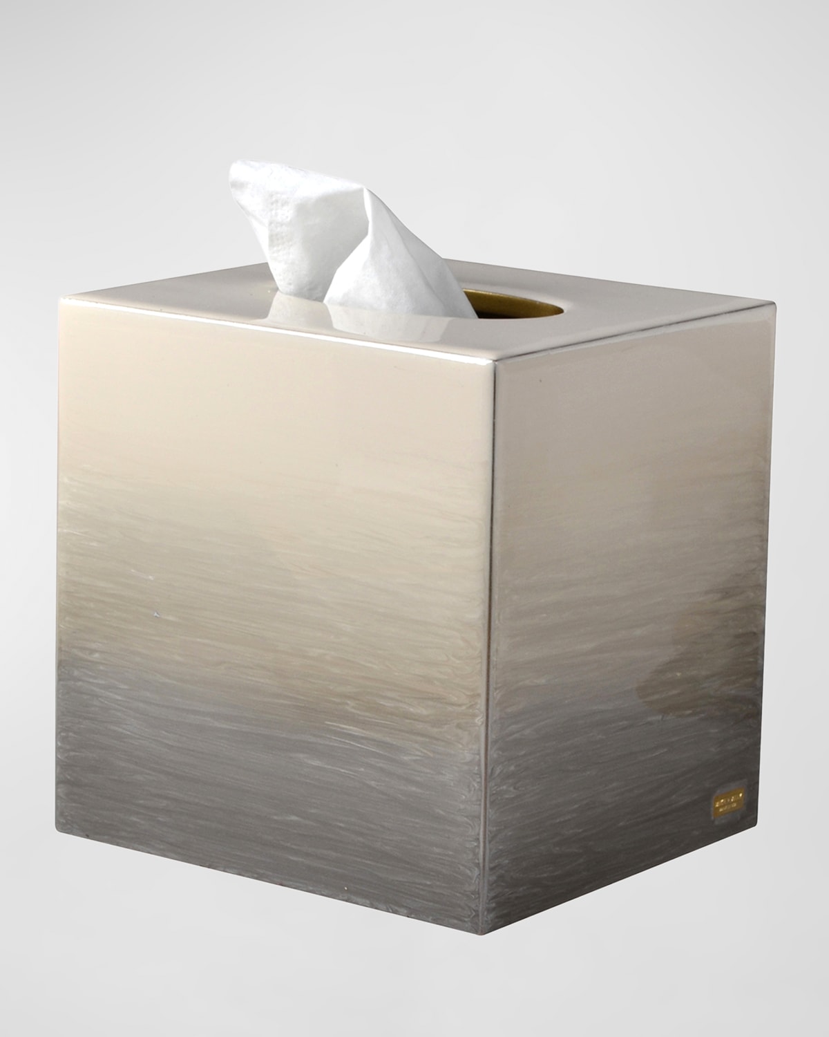 Mike & Ally Ombre Boutique Tissue Box Cover In Natural