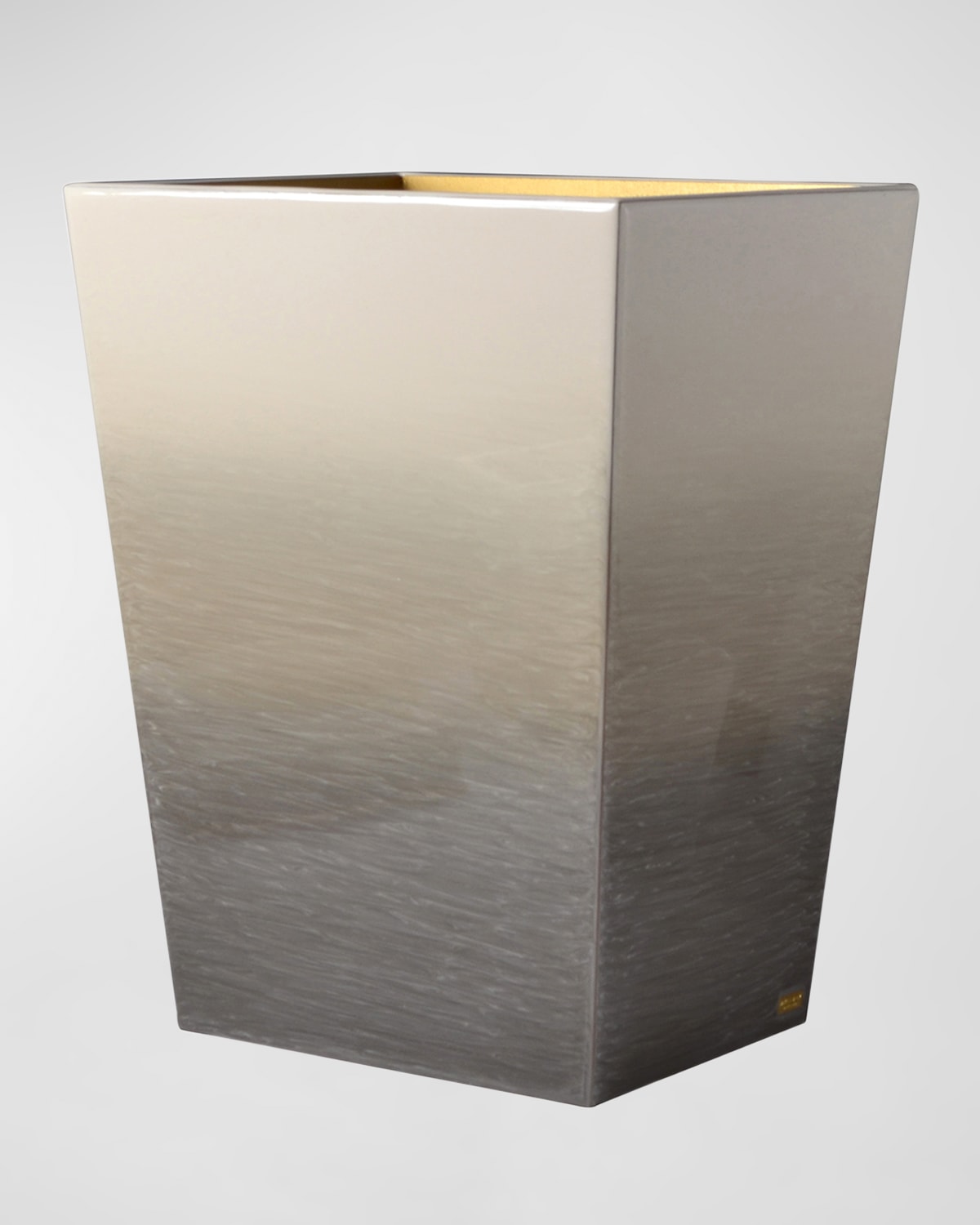 Mike & Ally Ombre Wastebasket And Liner In Natural