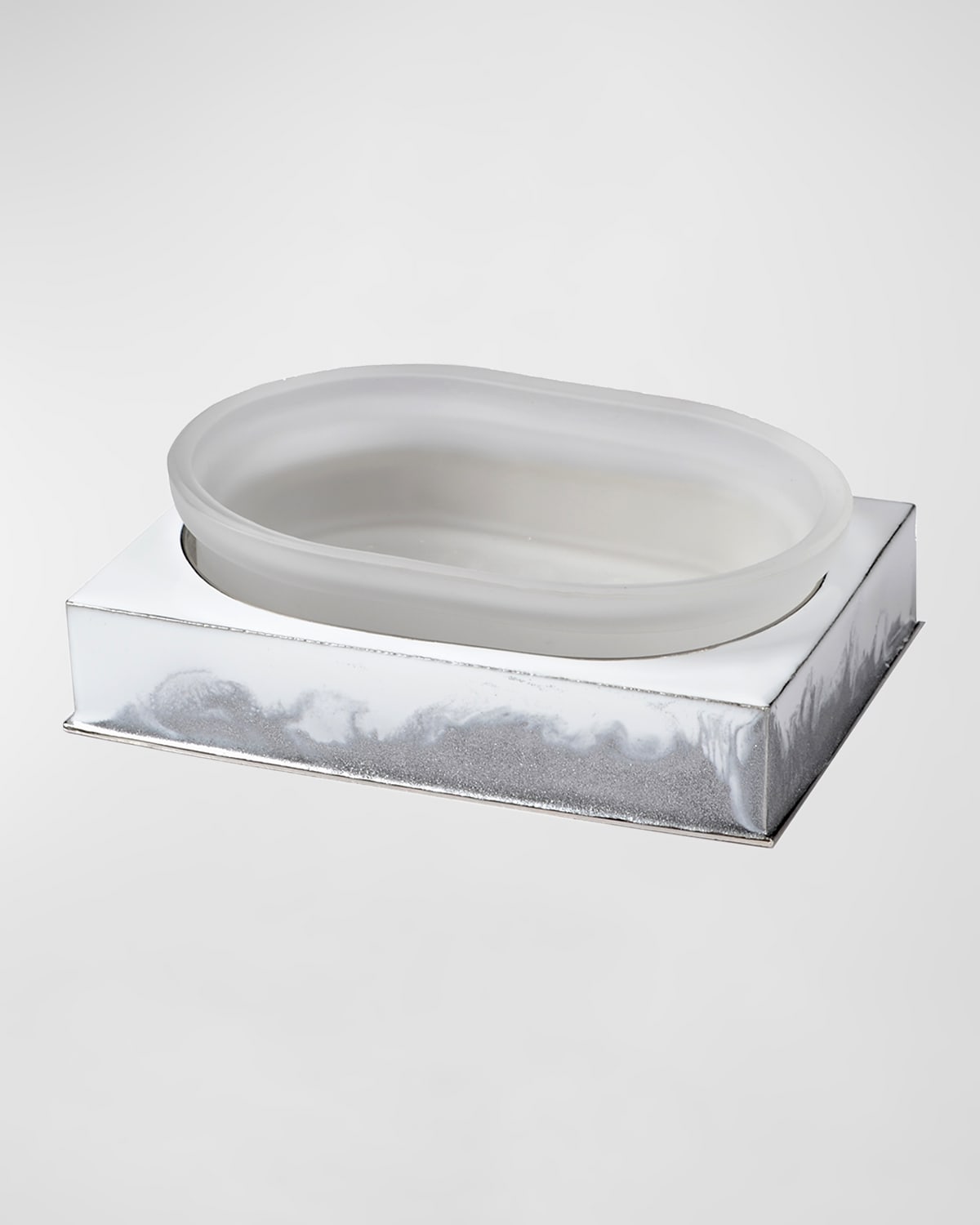 Mike & Ally Lava Soap Dish In Silver