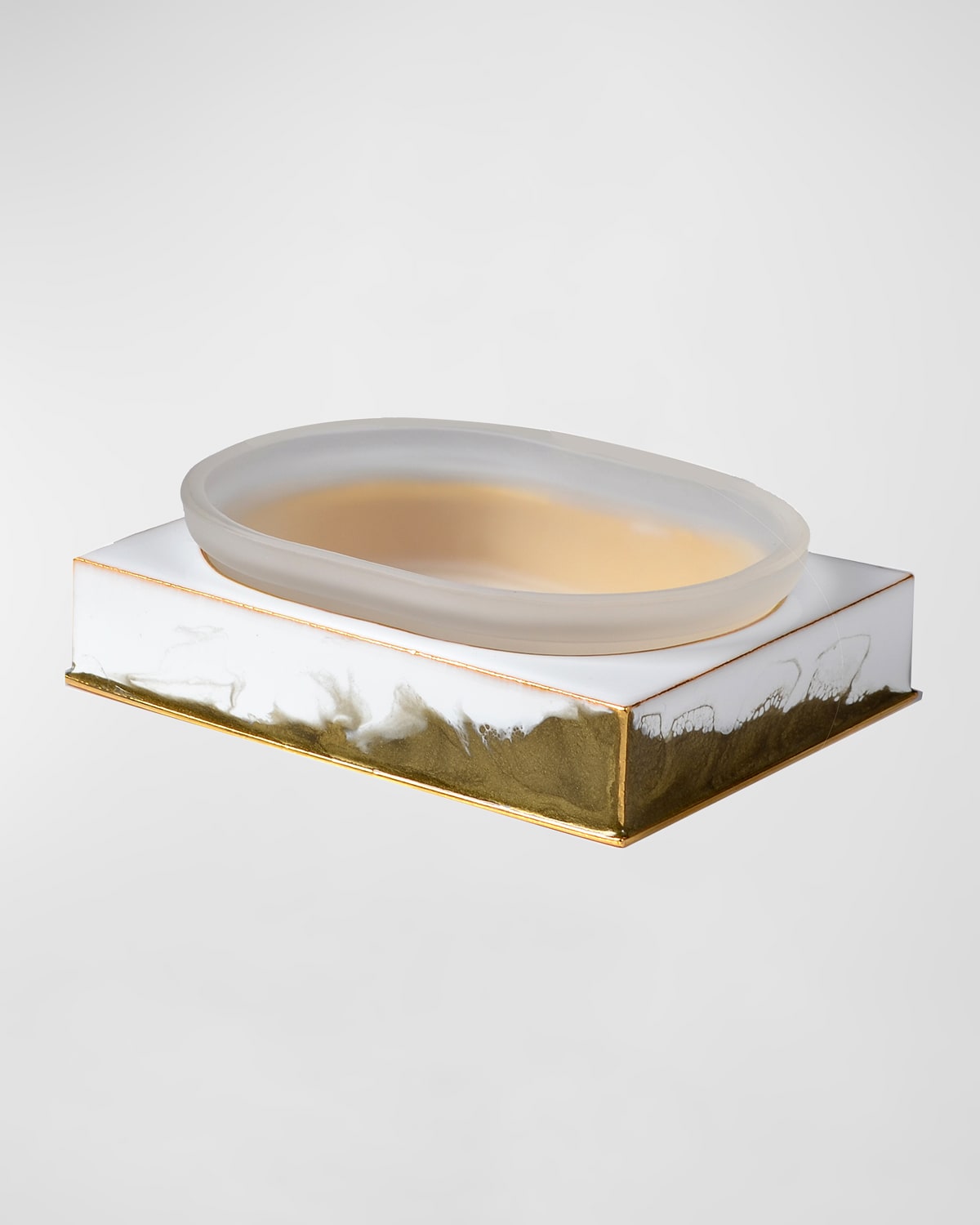 Mike & Ally Lava Soap Dish In Gold