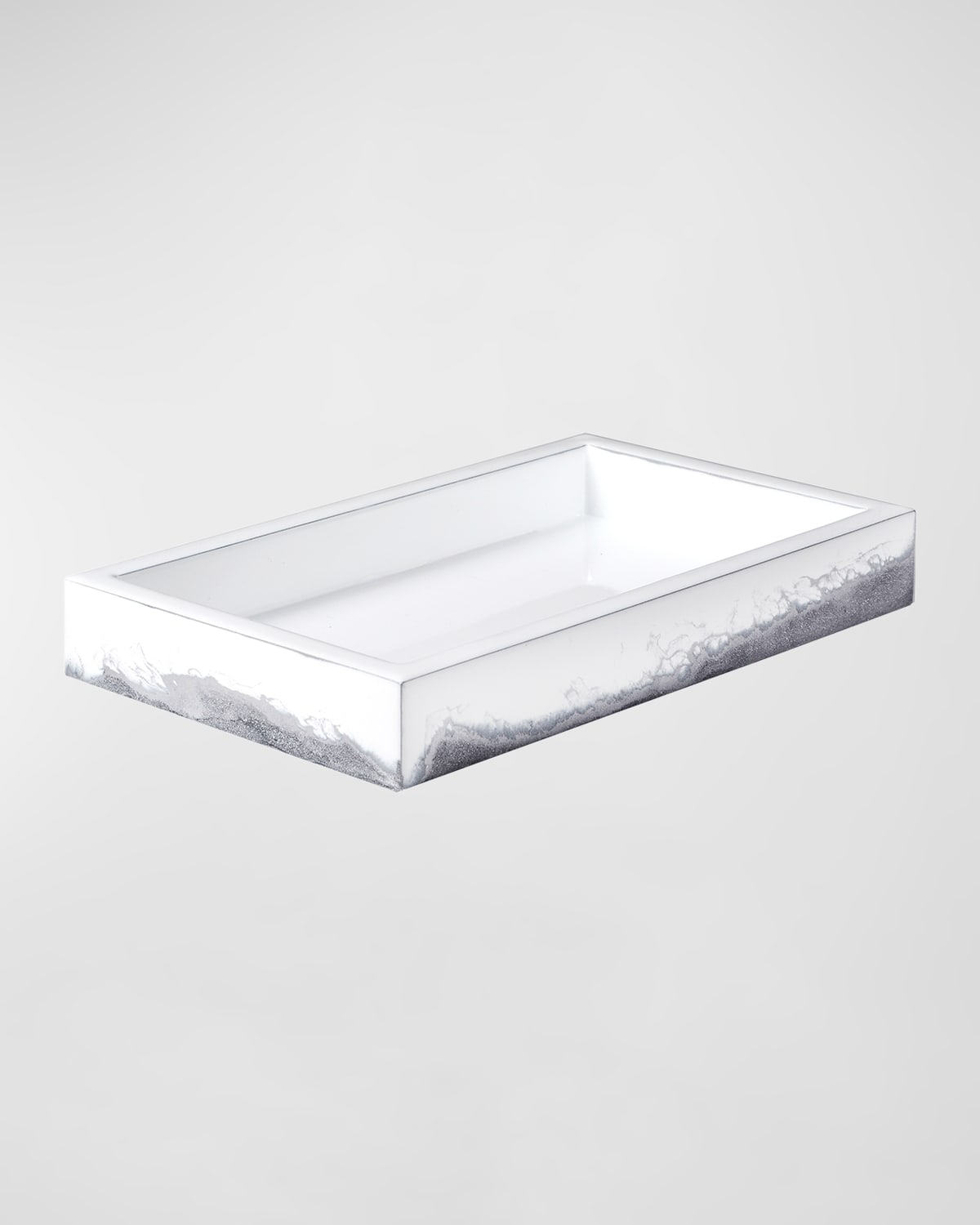 Mike & Ally Lava Small Vanity Tray In Silver