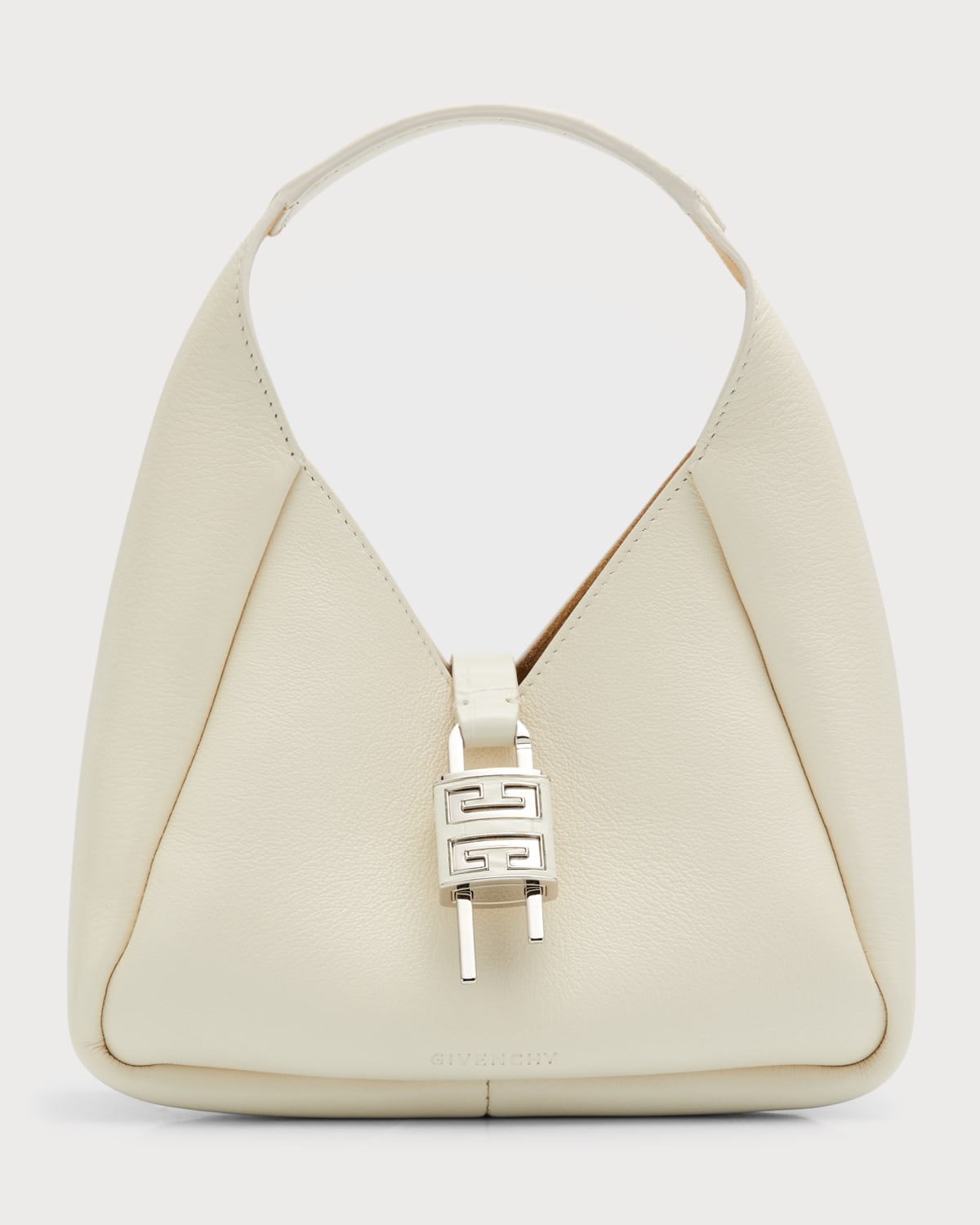 Medium padlock on sale leather hobo gucci