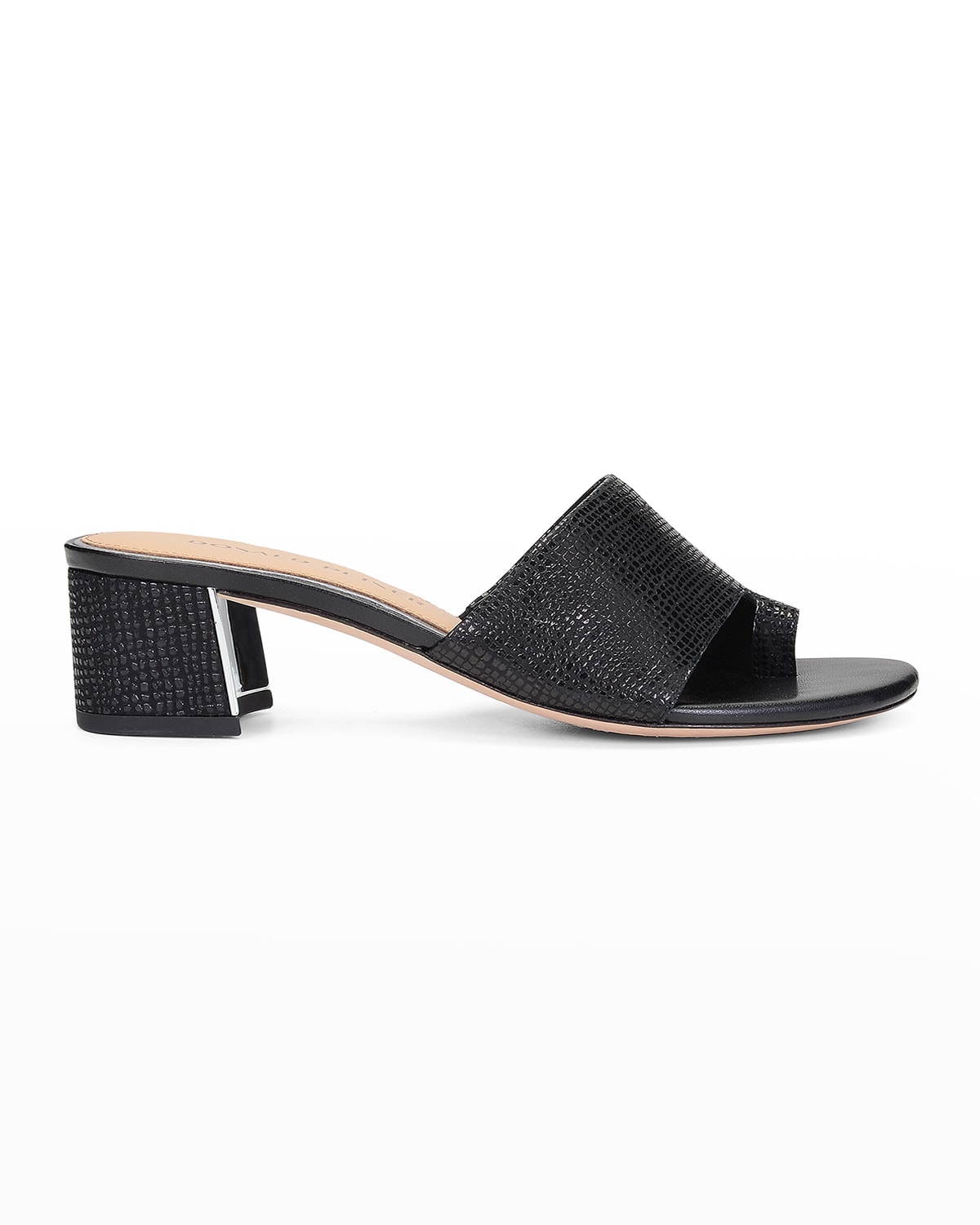 Donald J Pliner Pebbled Leather Mule Sandals