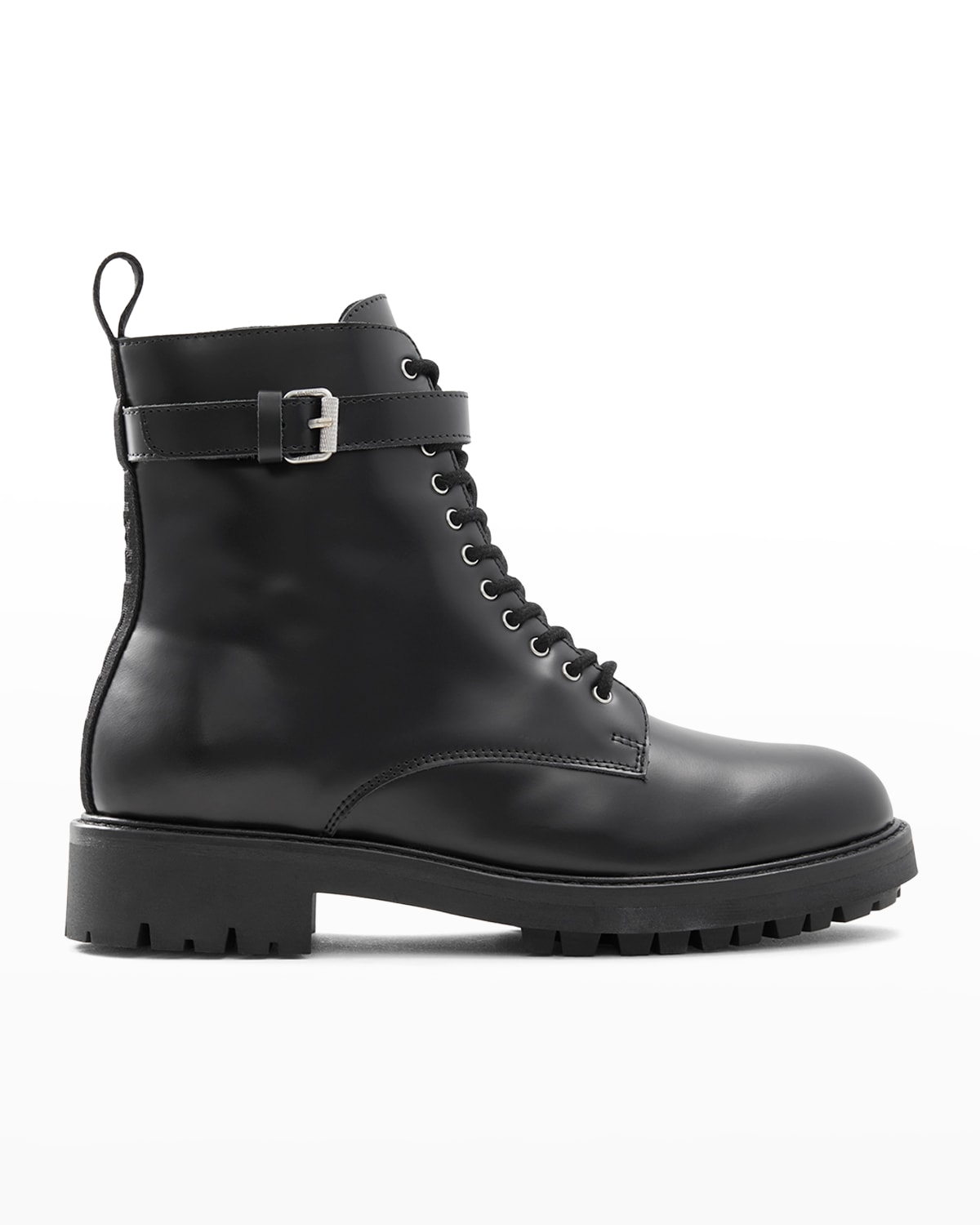 BELSTAFF FINLEY SUEDE LACE-UP COMBAT BOOTIES