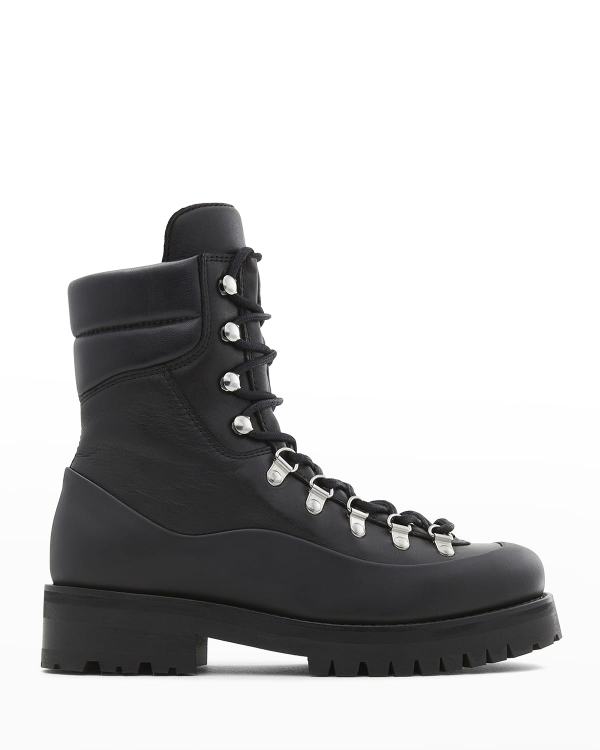 Belstaff Leather Lace-up Mountain Boots In Black