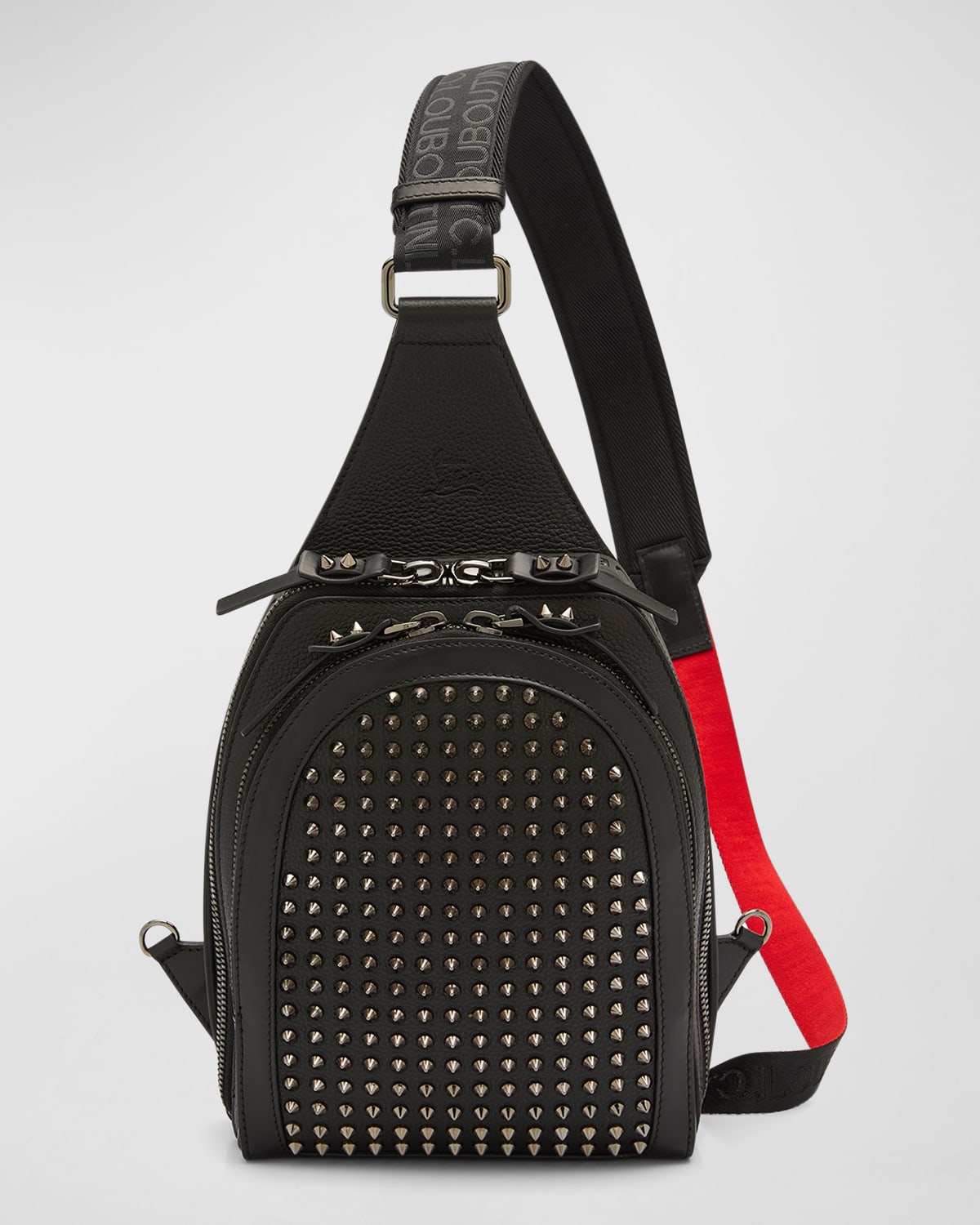 Christian Louboutin Men s Loubifunk Spike Sling Bag In Black black