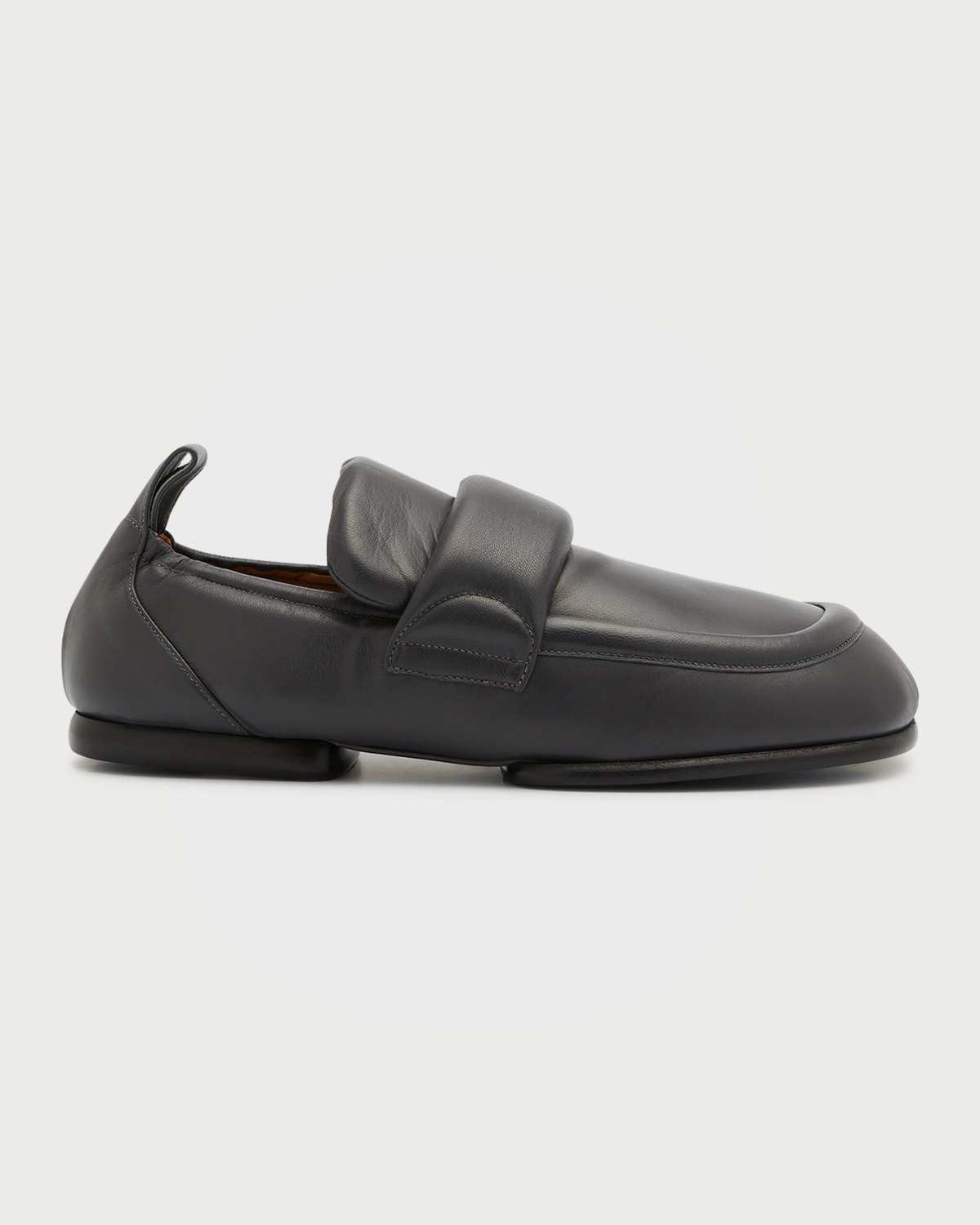 Dries Van Noten Men's Stretch Leather Loafers In Grey 802