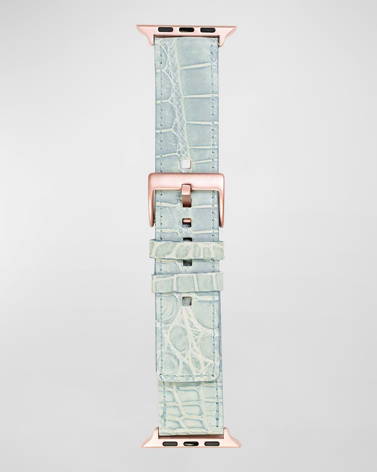 Abas Classic Alligator Apple Watch Band In Robing Egg