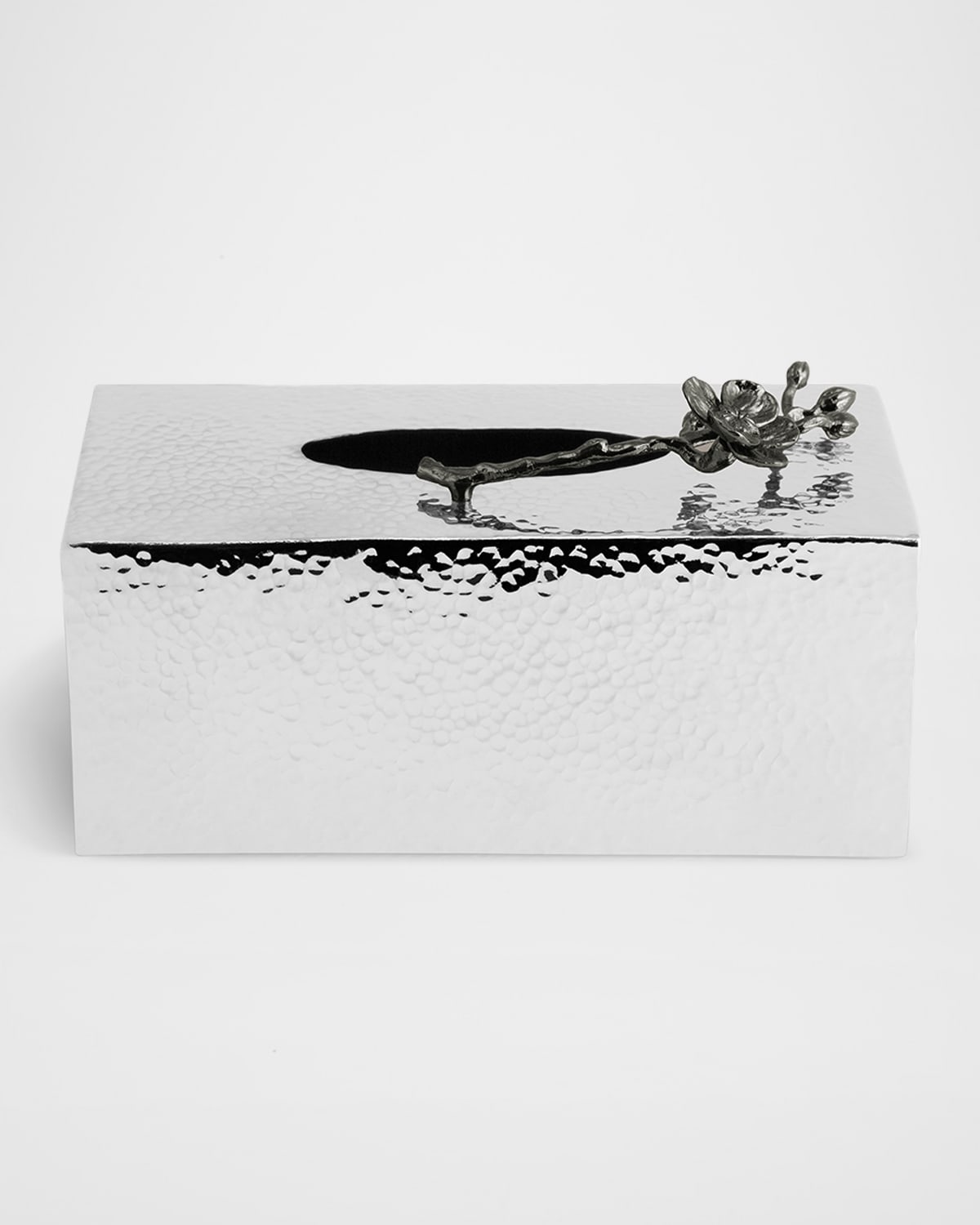 Black Orchid Rectangular Tissue Box Holder