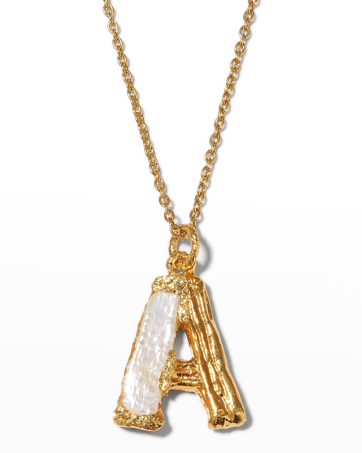 PACHAREE Birch Pearl Alphabet Necklace Smart Closet