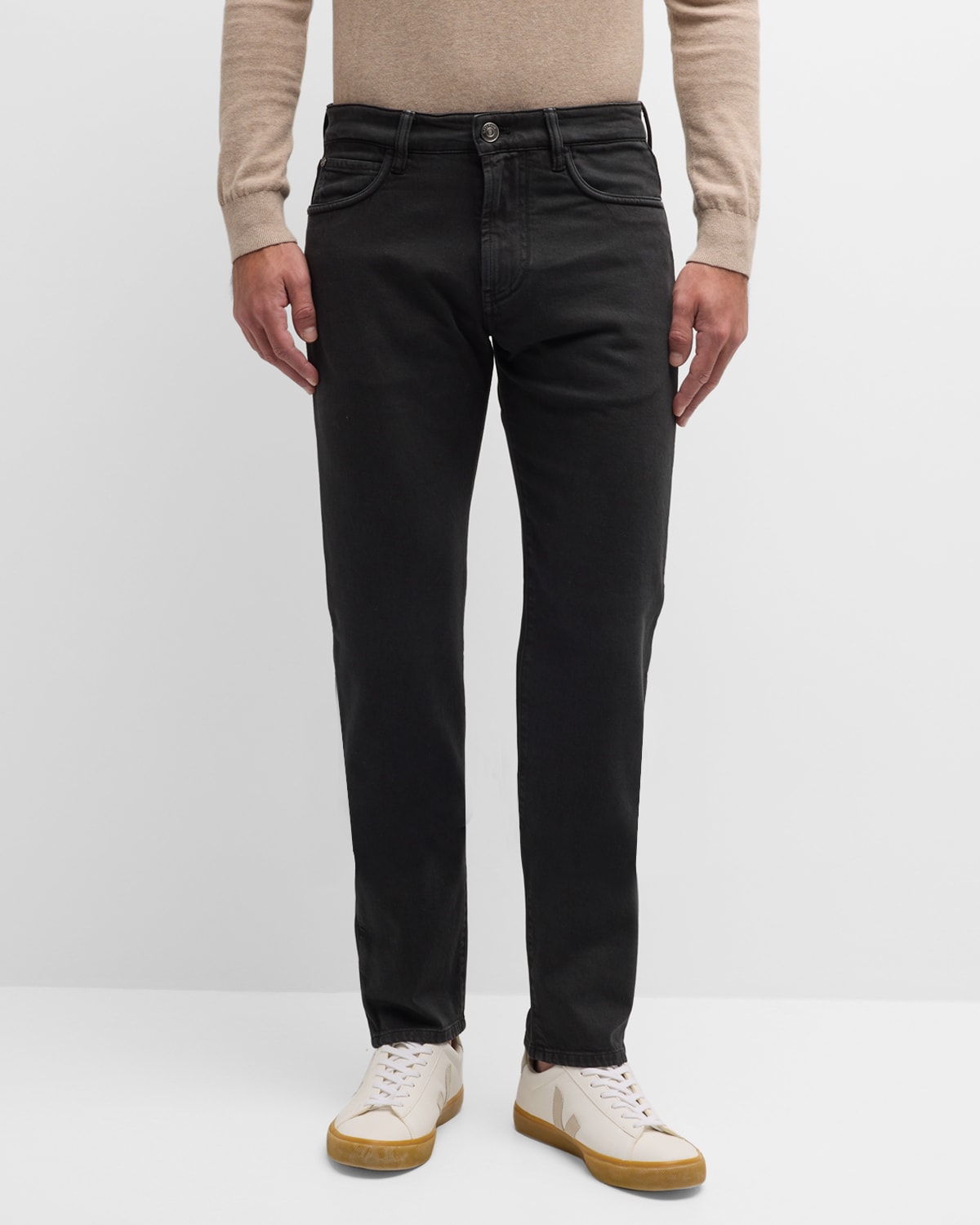 LORO PIANA MEN'S STRAIGHT LEG 5-POCKET trousers
