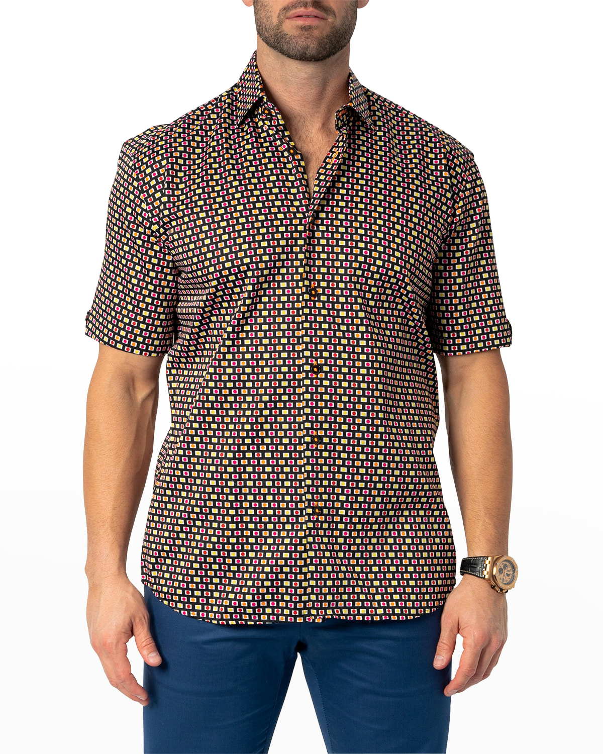 Men's Galileo Multi-Circle Sport Shirt