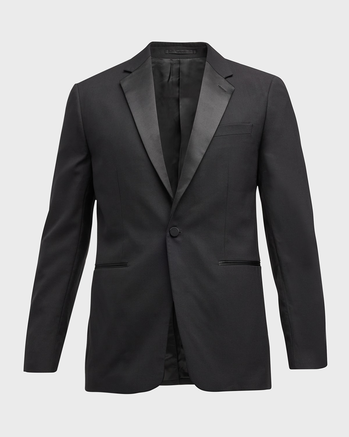 Shop Theory Men's Notch Lapel Wool Tuxedo In Black