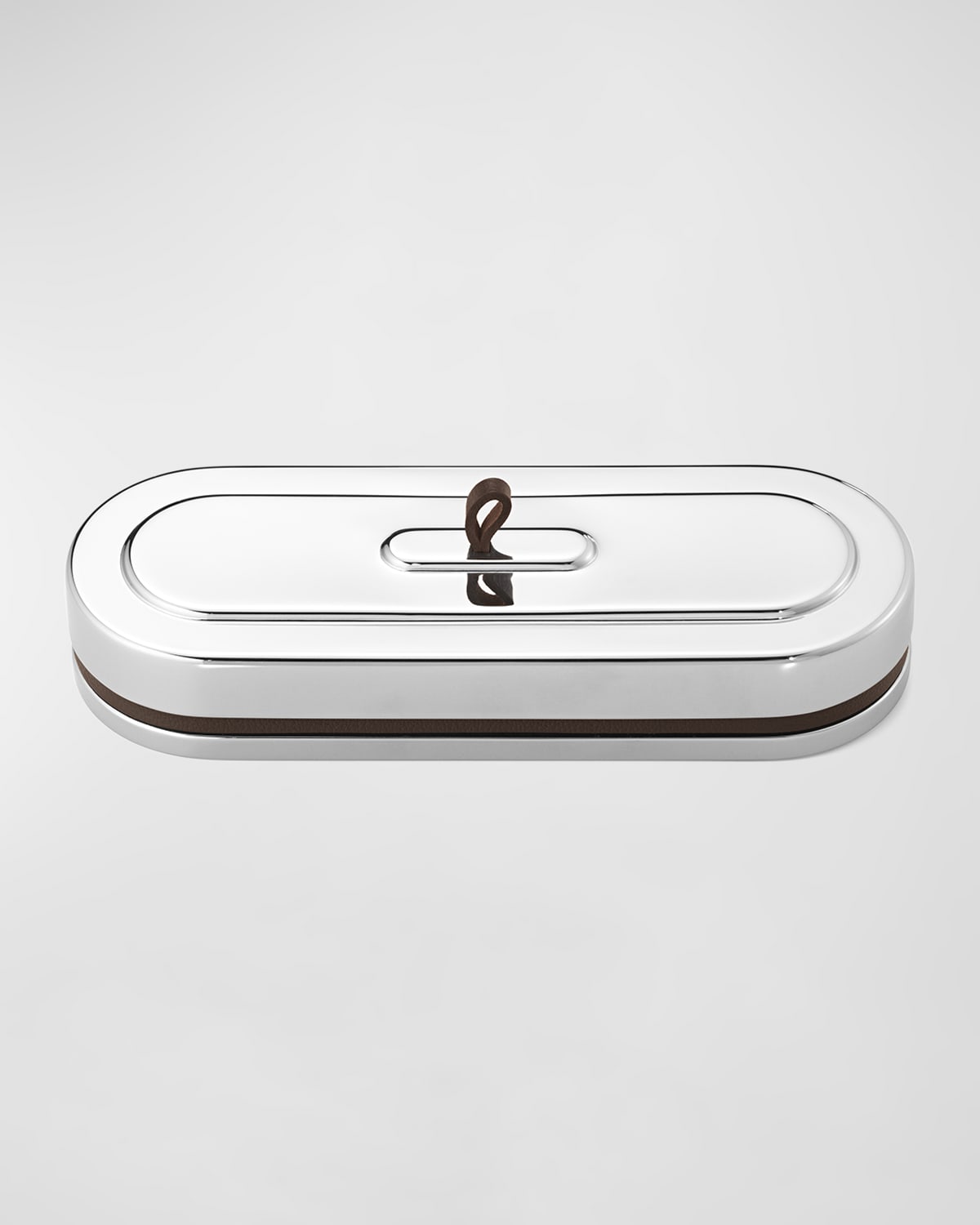 Manhattan Stainless Steel & Leather Box