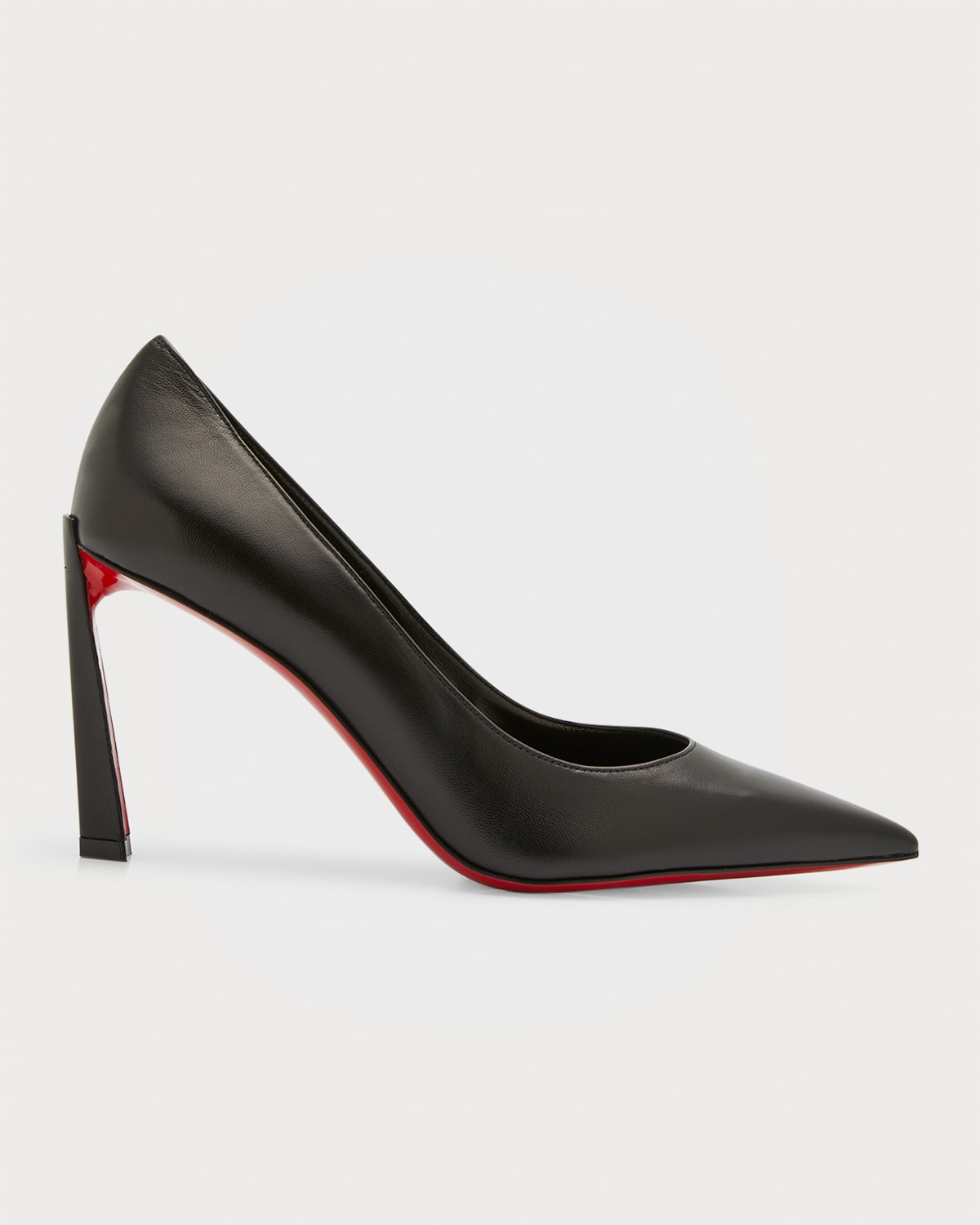 Shop Christian Louboutin Condora Leather Red Sole Pumps In Black