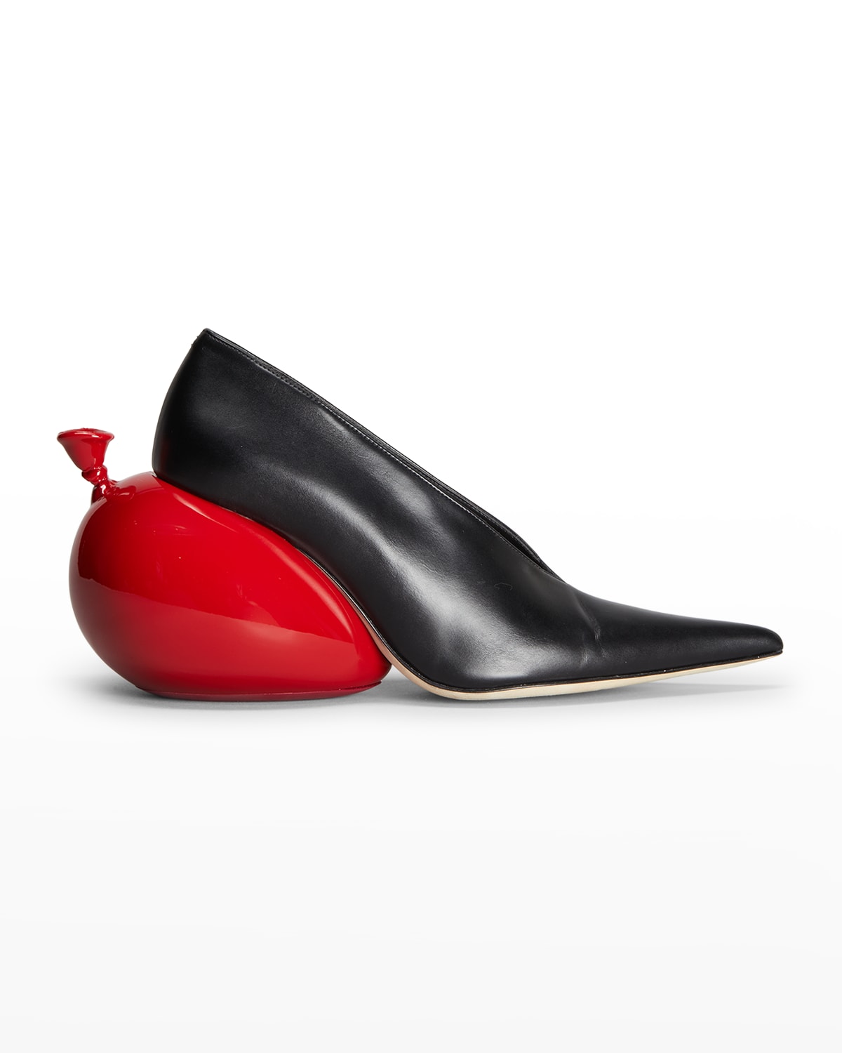 LOEWE BALLOON HEEL LEATHER PUMPS
