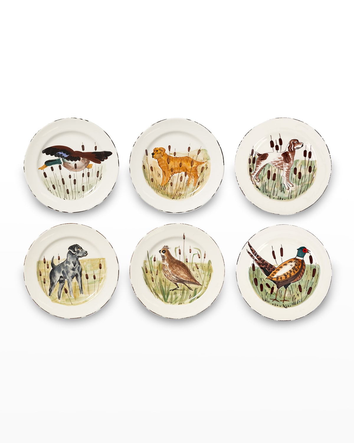 Wildlife Assorted Dinner Plates, Set of 6