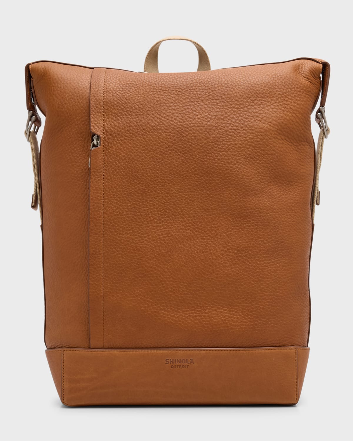 Shop Shinola Men's Canfield Leather Backpack In Tan
