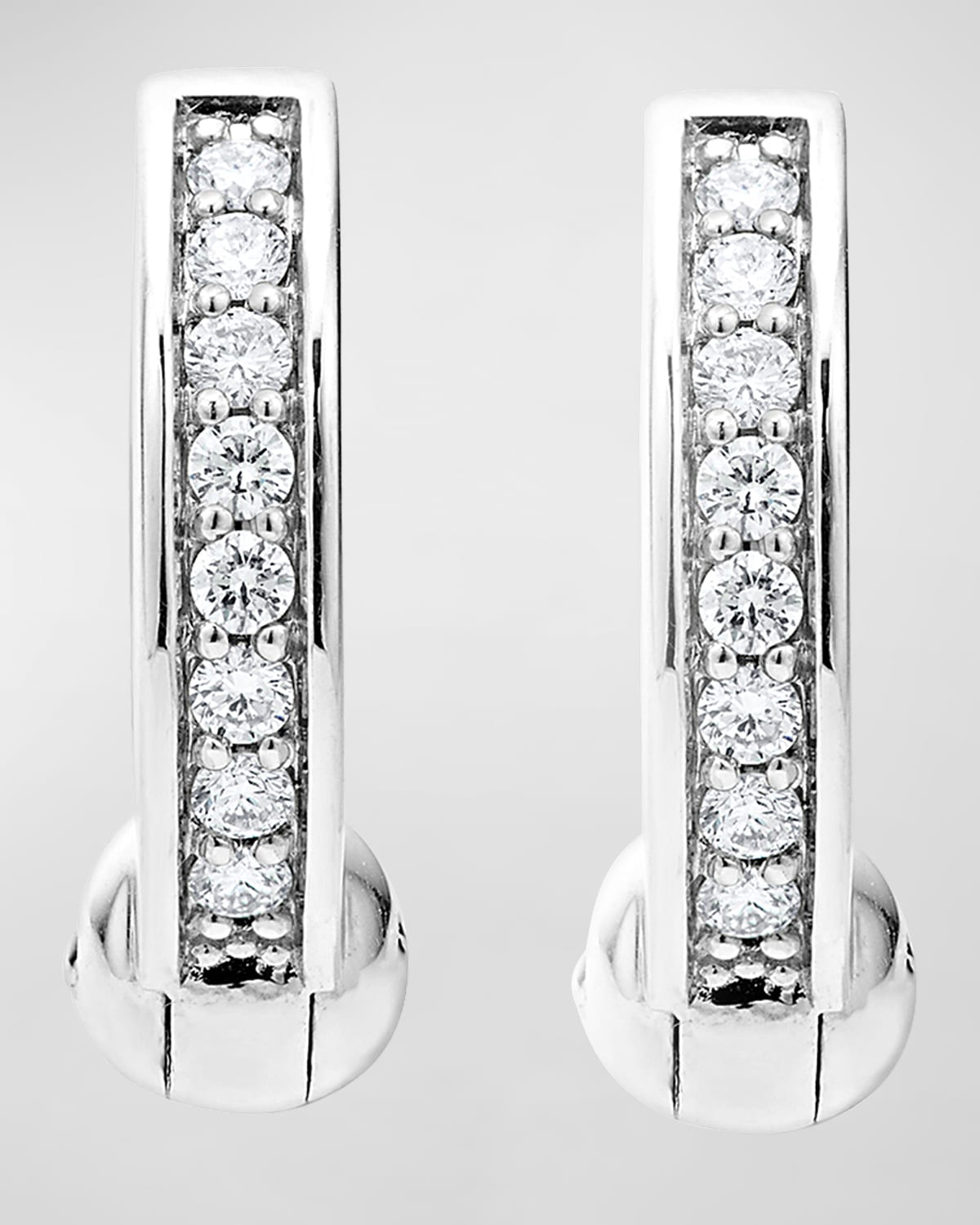 Caviar Spark Diamond Pave 15mm Huggie Hoop Earrings