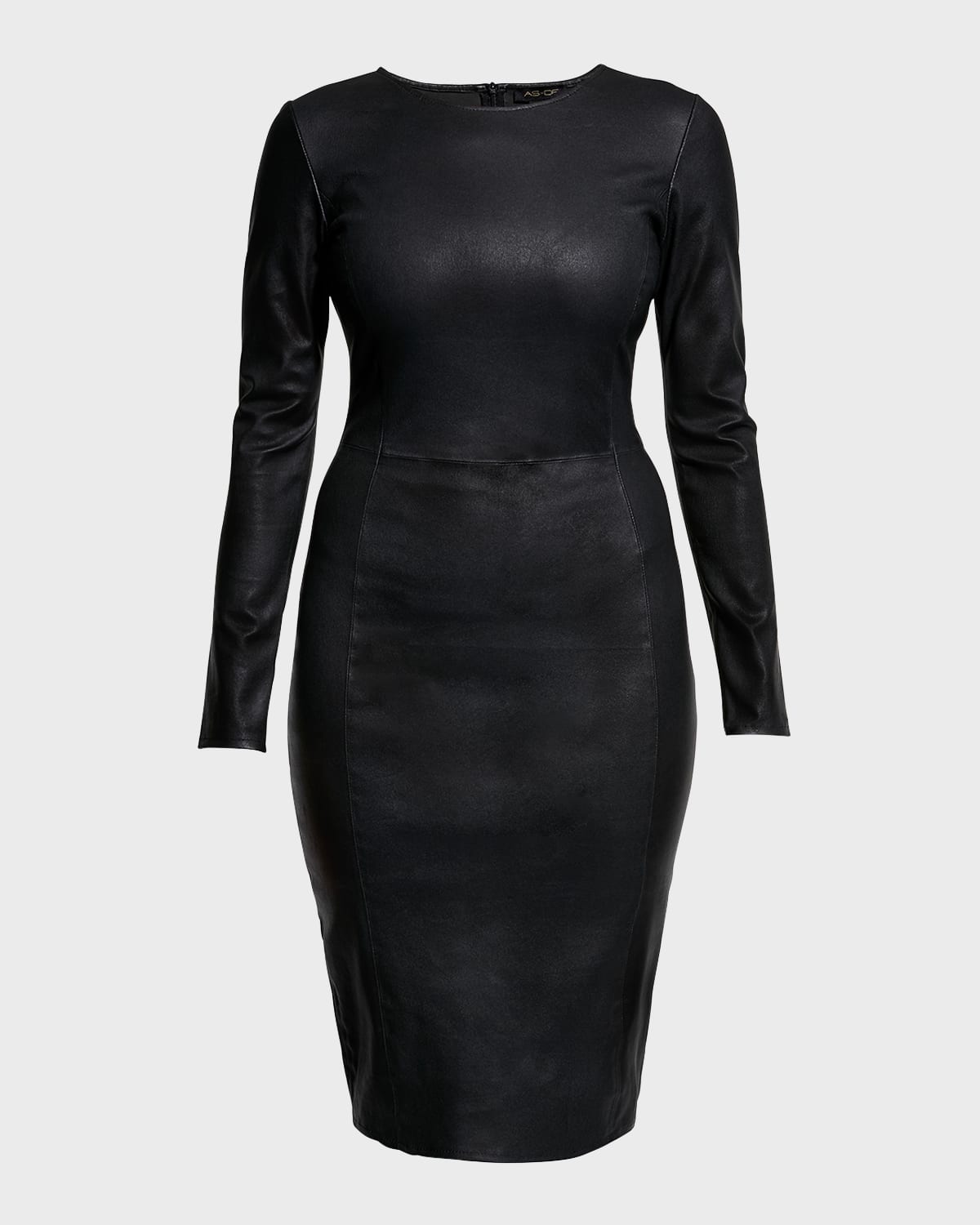 Mrs. Smith Stretch Leather Knee-Length Dress