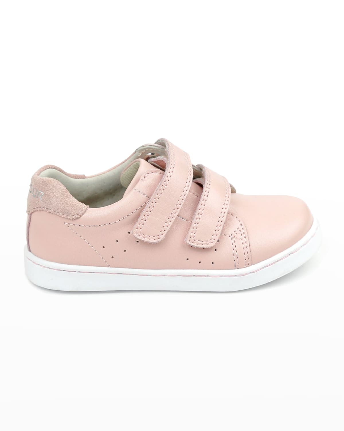 L'amour Shoes Girl's Kenzie Leather Sneakers, Baby/toddlers/kids In Pink