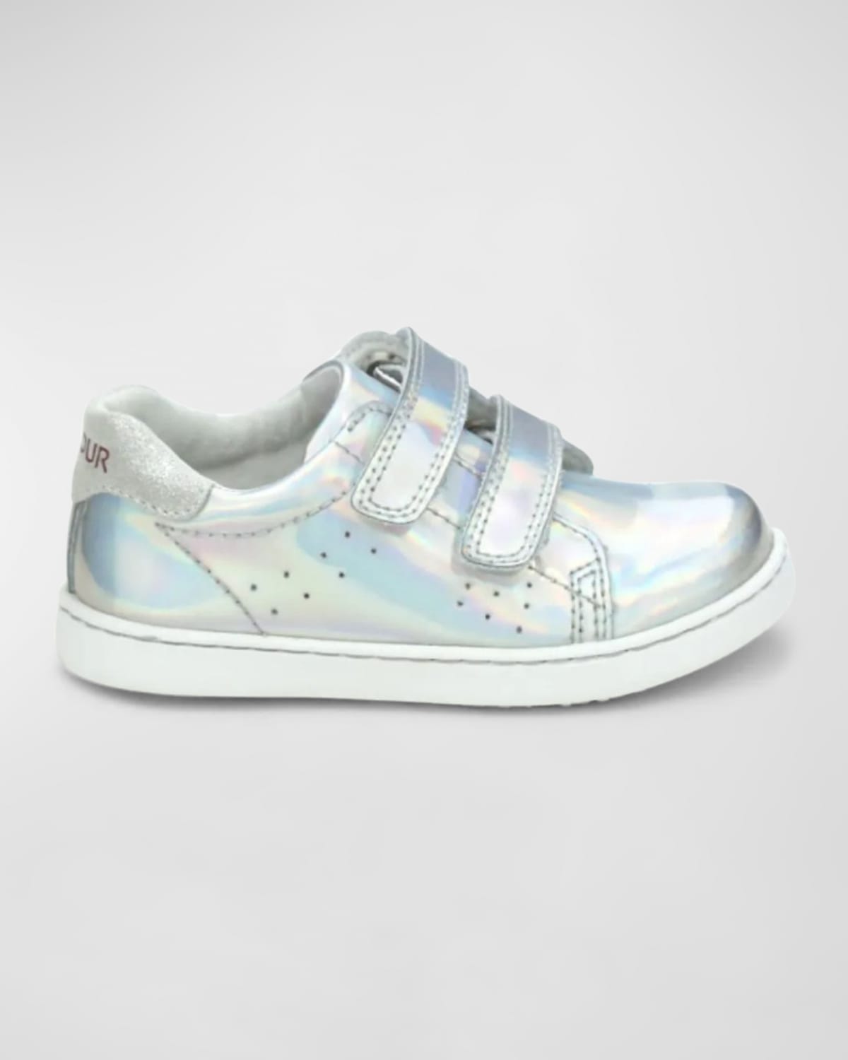 L'amour Shoes Girl's Kenzie Leather Sneakers, Baby/toddlers/kids In Holo