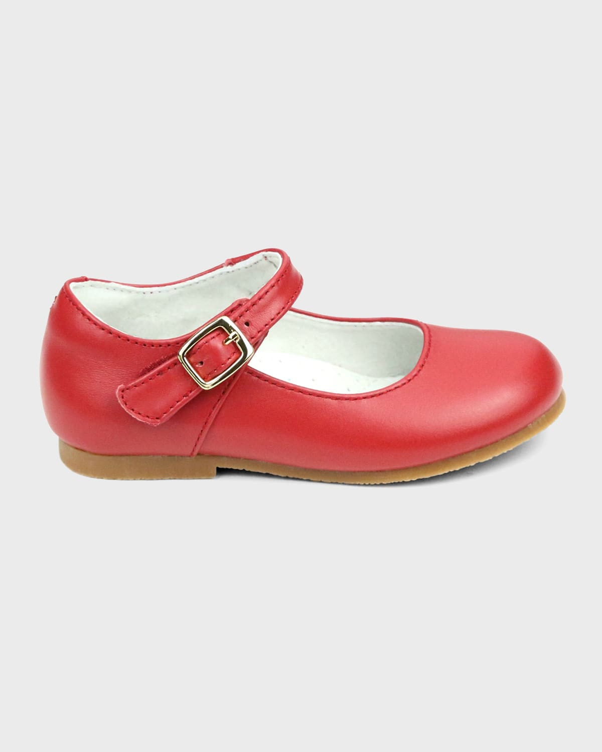 Shop L'amour Shoes Girl's Rebecca Mary Jane Flats, Baby/toddlers/kids In Red