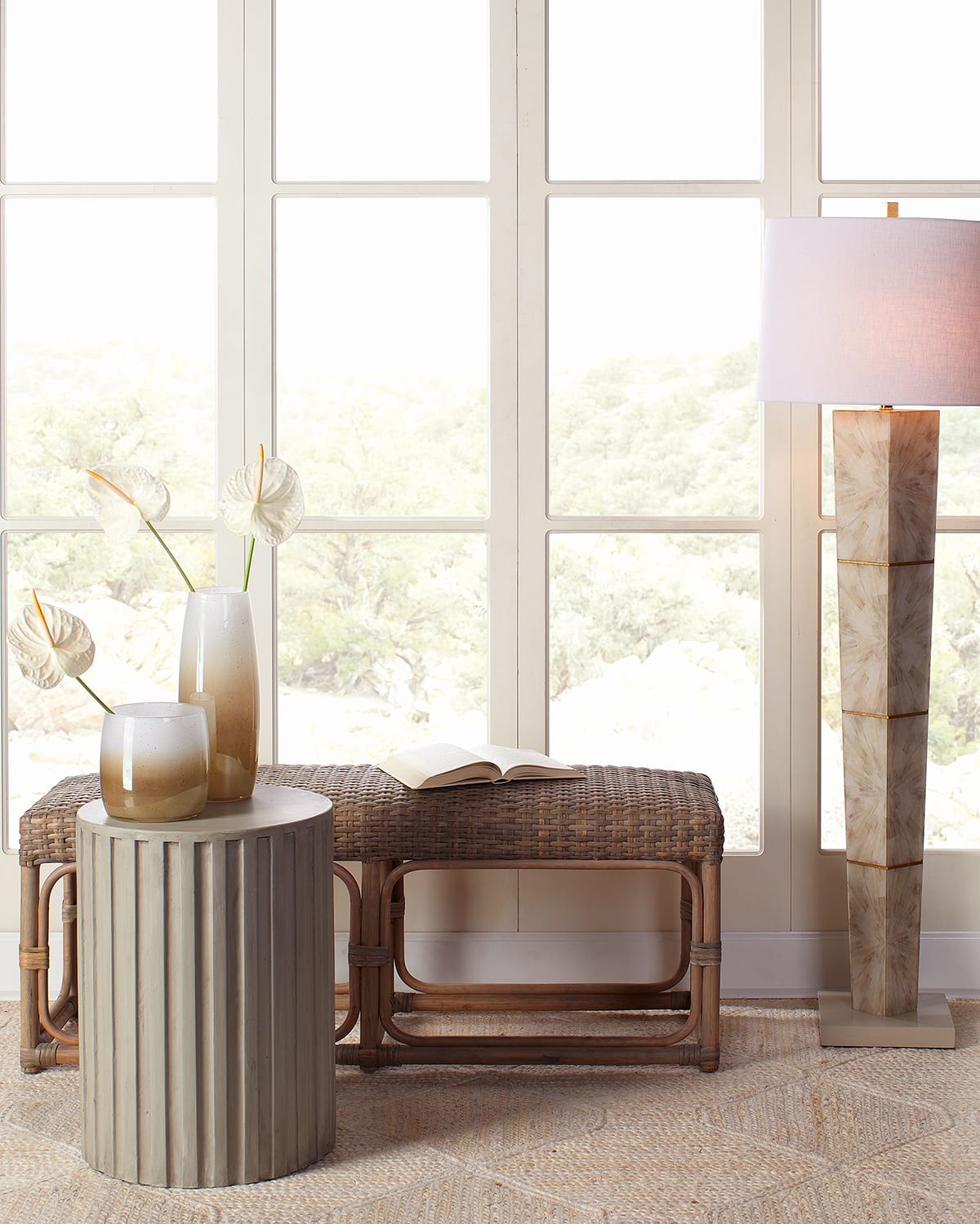 Jamie Young Fluted Column Side Table