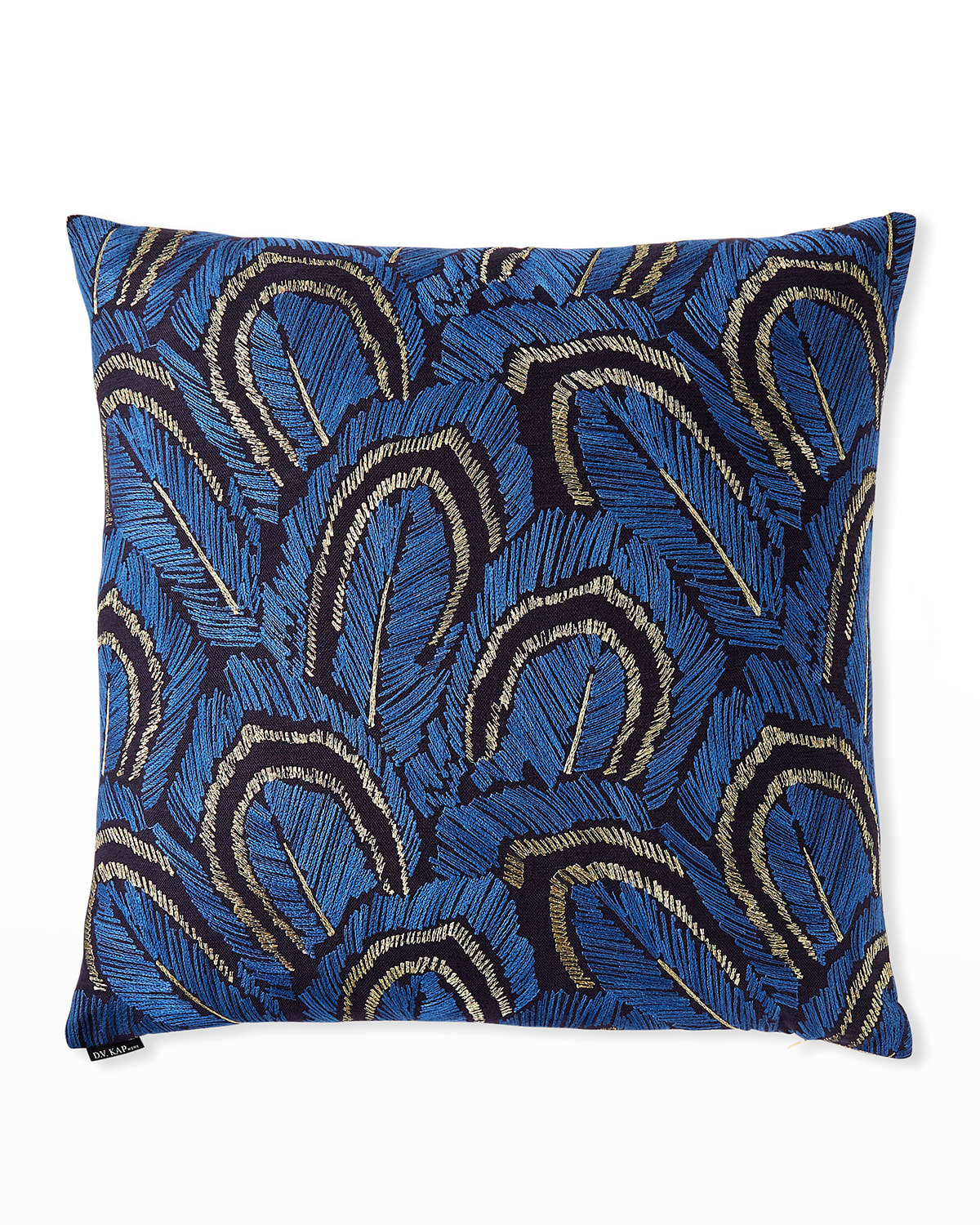 Shop D.v. Kap Home Plumage Decorative Pillow, 24" X 24" In Cobalt