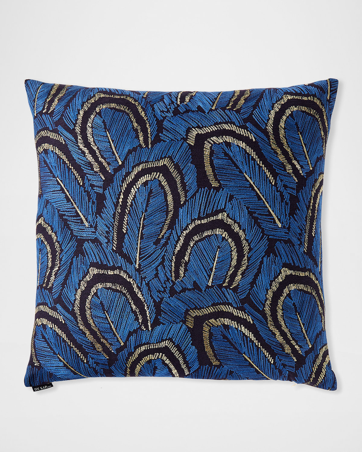 Shop D.v. Kap Home Plumage Decorative Pillow, 24" X 24" In Cobalt